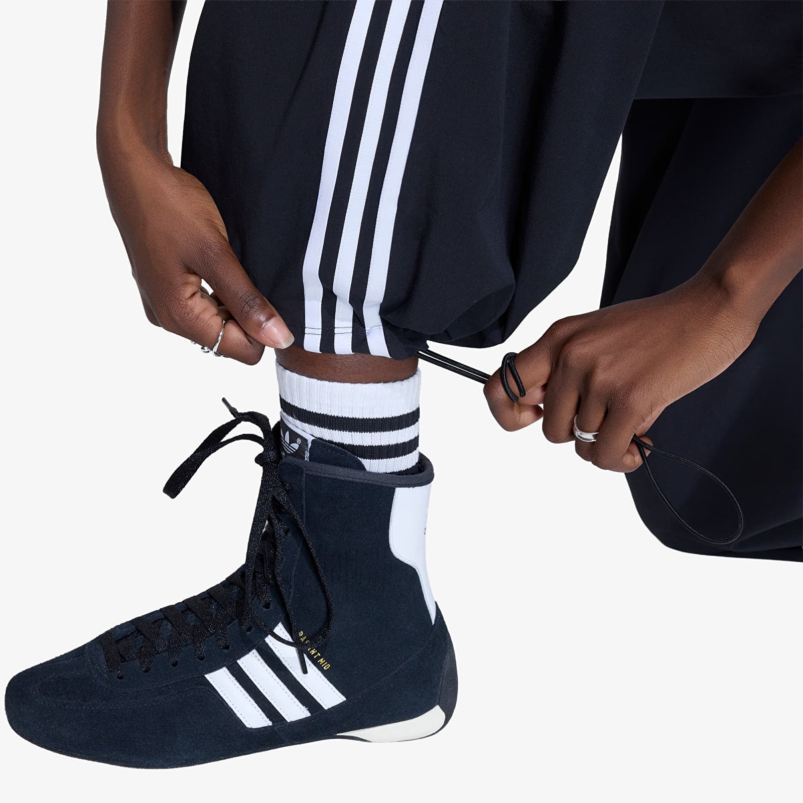 Women's Sweatpants adidas Adilenium 5.0 Og Adilenium Track Tracksuit Bottoms With Pleats Black