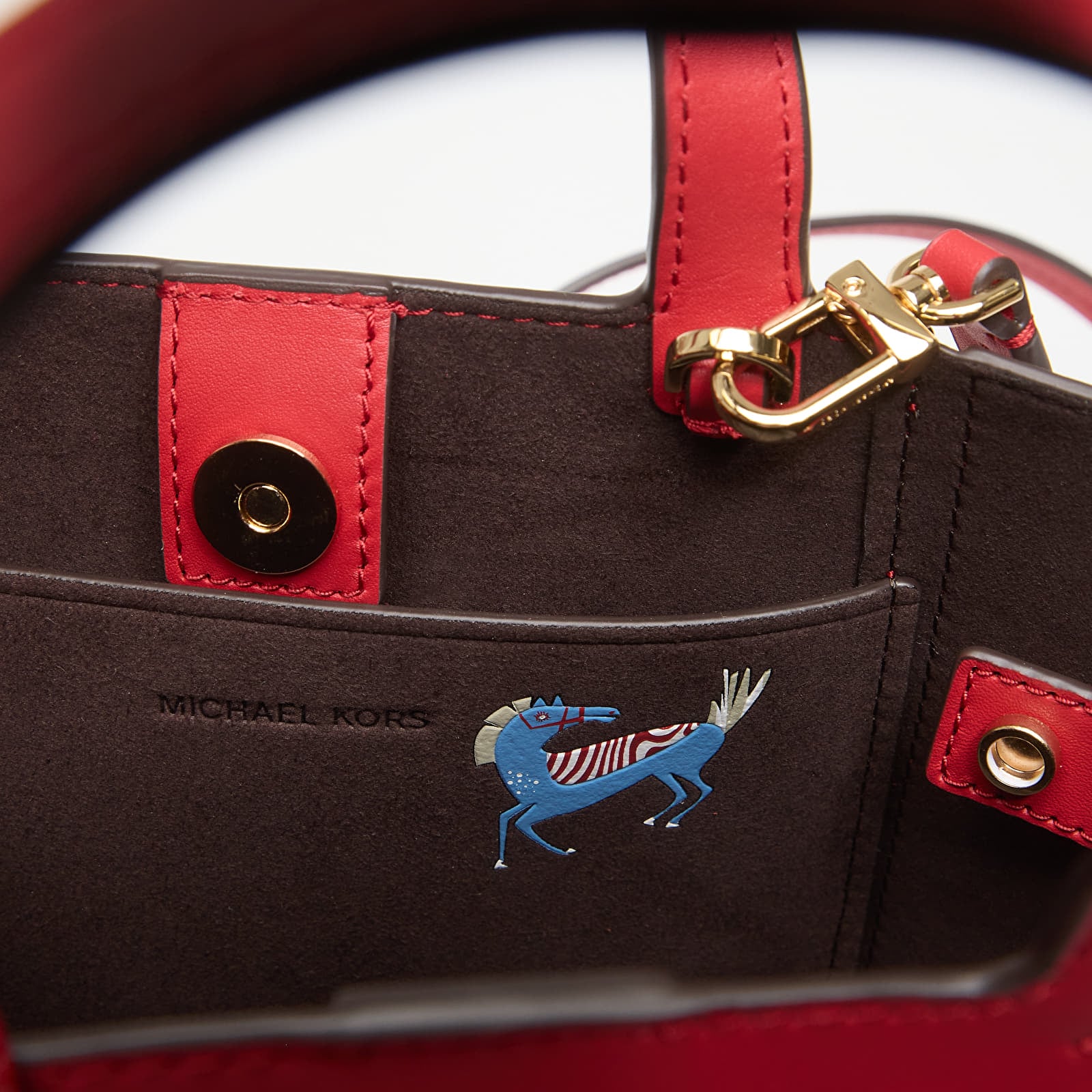 Kabelky Michael Kors Sm Conv Cinched Tote Crimson