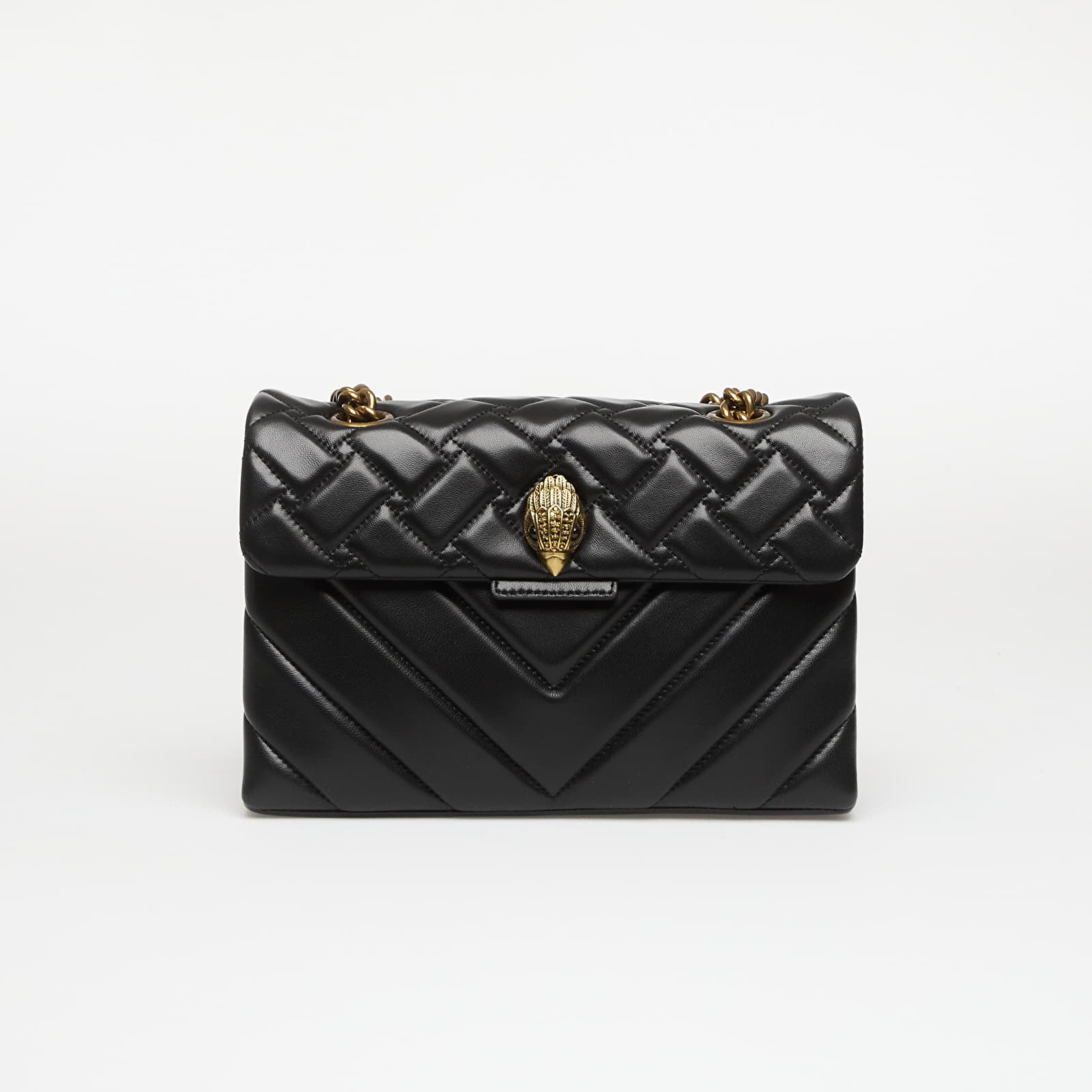 Kabelky Kurt Geiger Leather Kensington X Bag Black