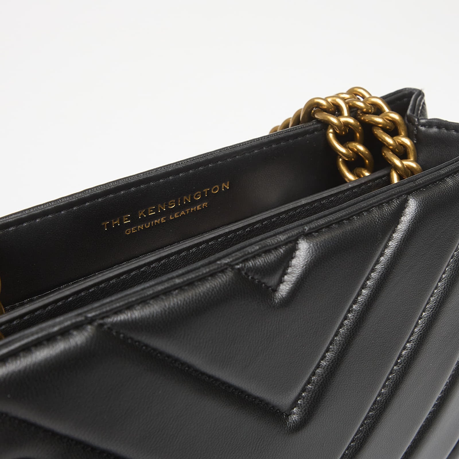 Kabelky Kurt Geiger Leather Kensington X Bag Black