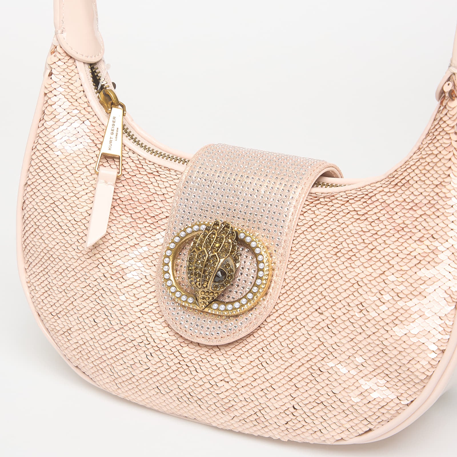 Kabelky Kurt Geiger Sm Chelsea Hobo Pale Pink