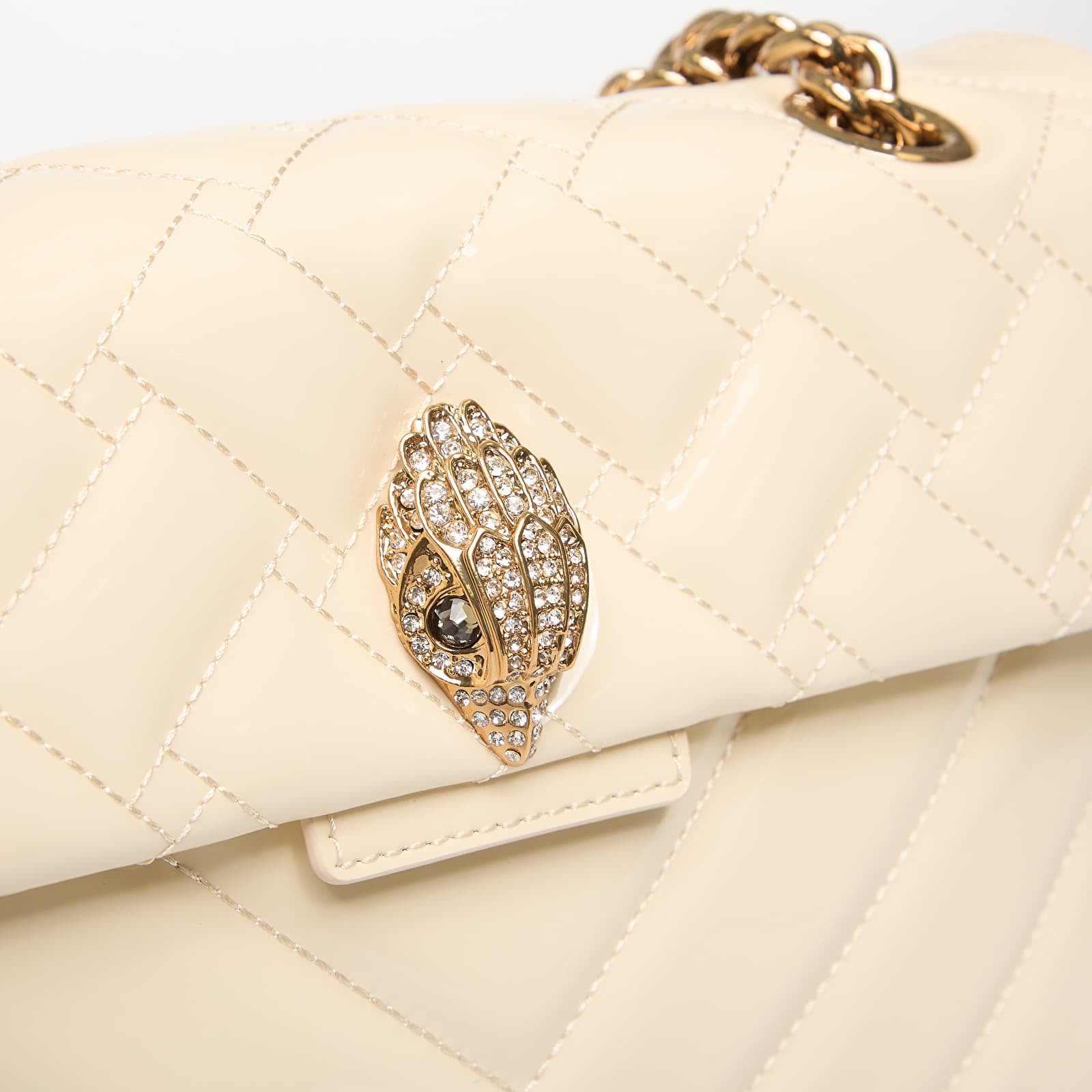 Kabelky Kurt Geiger Leather Kensington Bag Cream