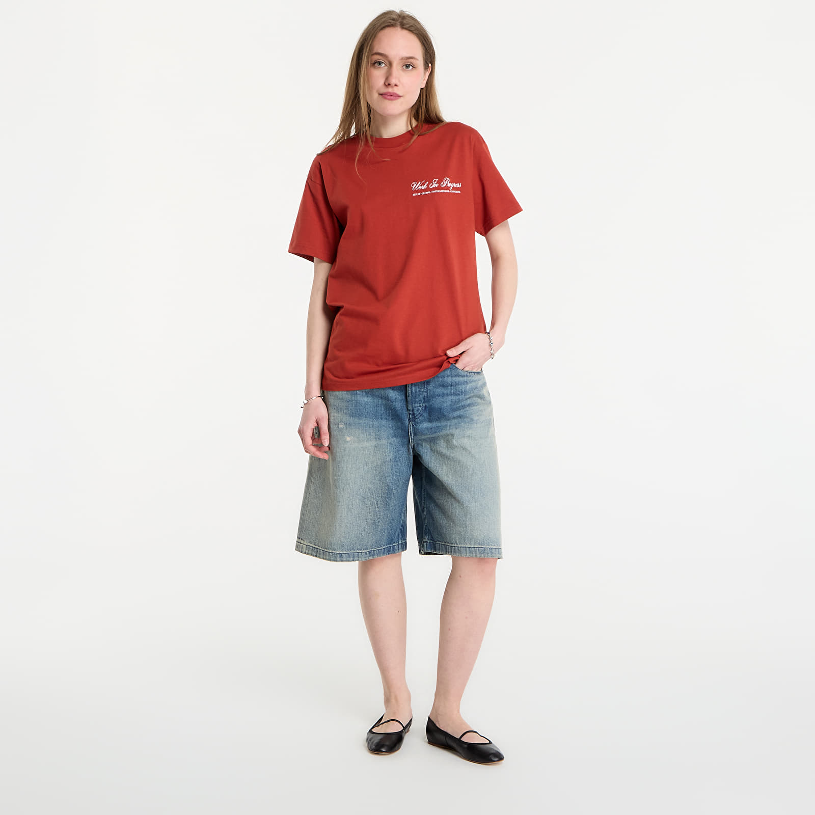 Meeste T-särgid Carhartt WIP S/S Cloud Heart T-Shirt UNISEX Oxide Red