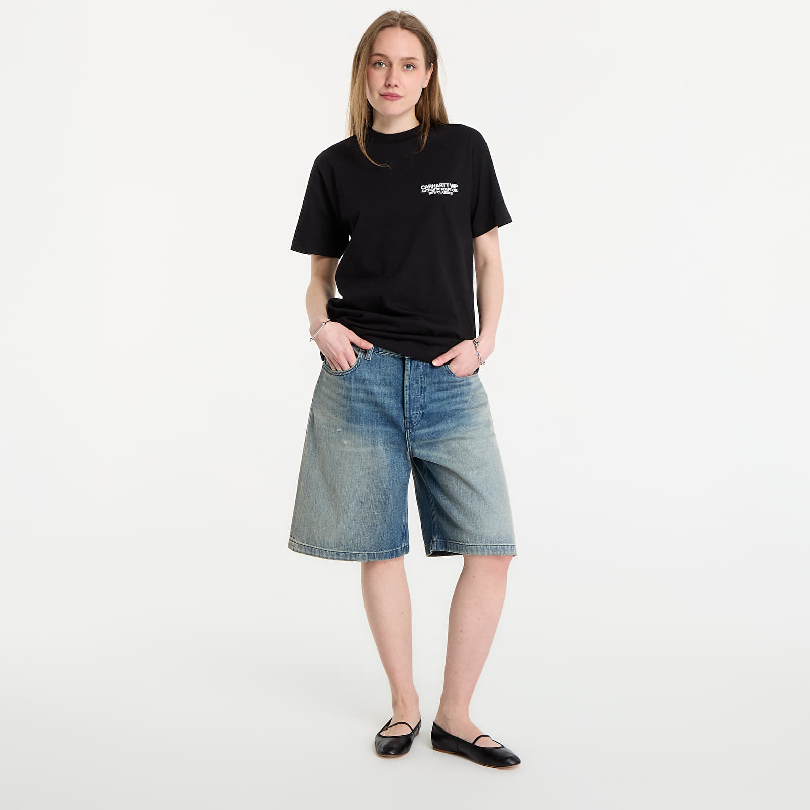 Férfi pólok Carhartt WIP S/S Sean Hamilton 03 T-Shirt UNISEX Black