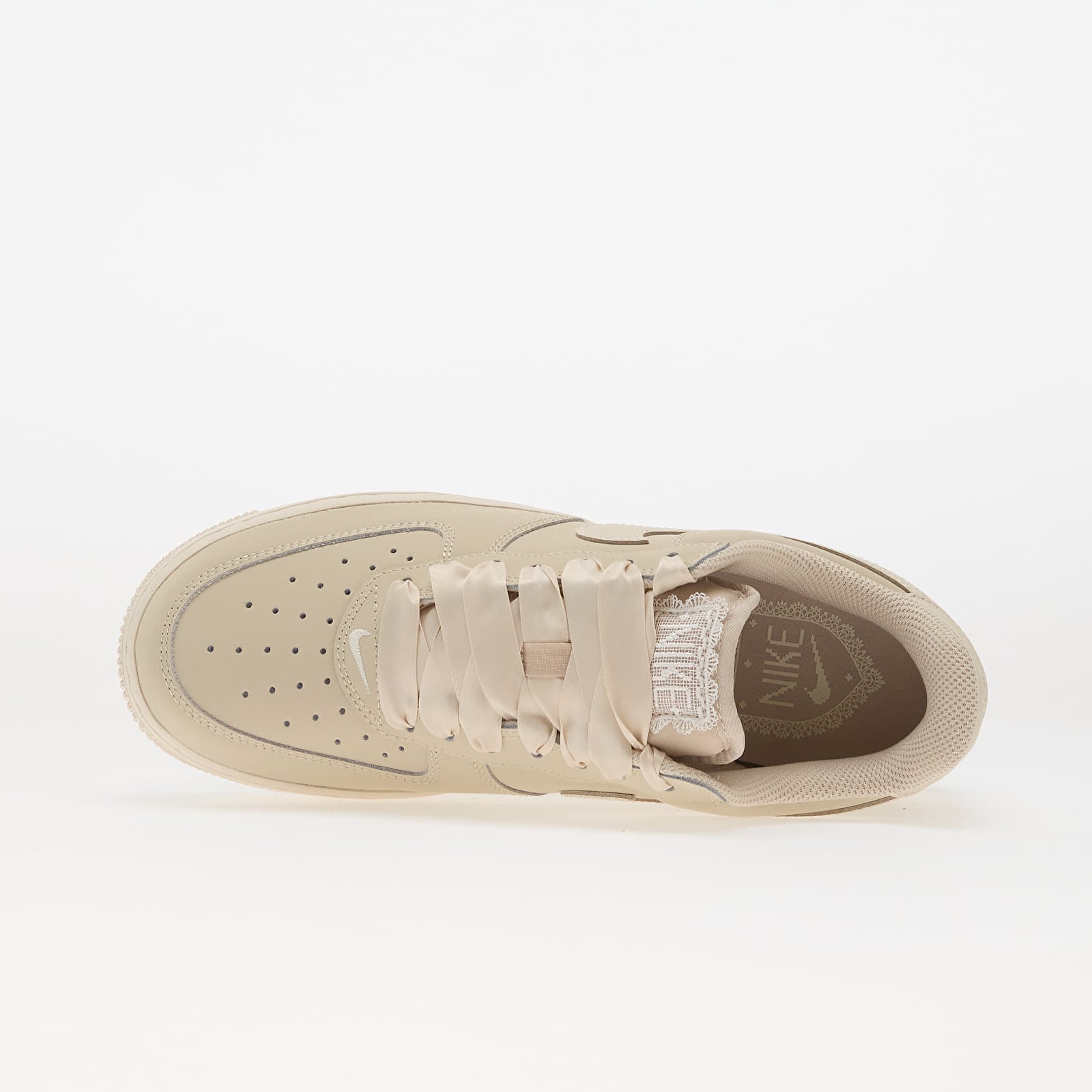 Women's sneakers and shoes Nike Air Force 1 Retro Premium Oatmeal/ Pale Ivory-Oatmeal