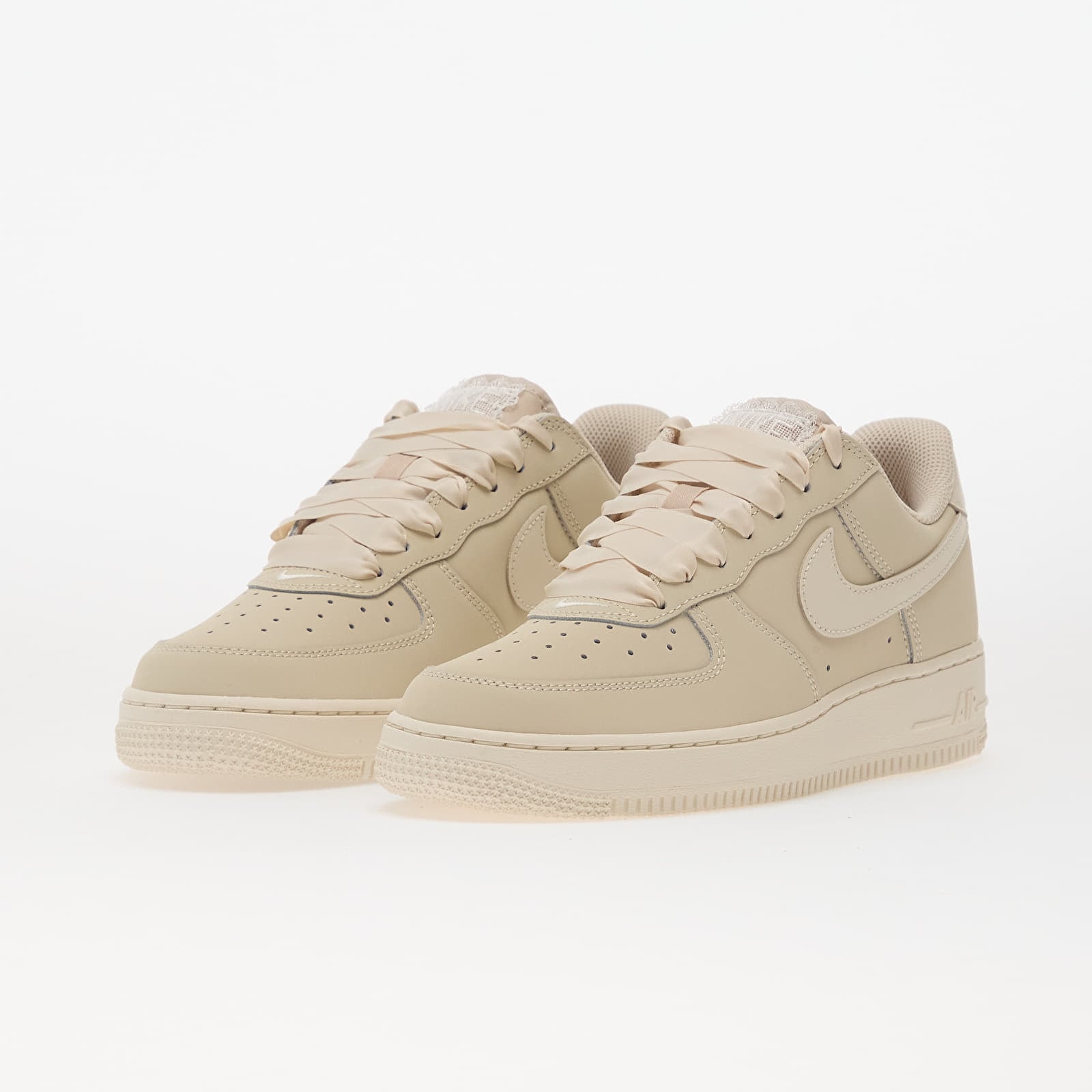 Women's sneakers and shoes Nike Air Force 1 Retro Premium Oatmeal/ Pale Ivory-Oatmeal