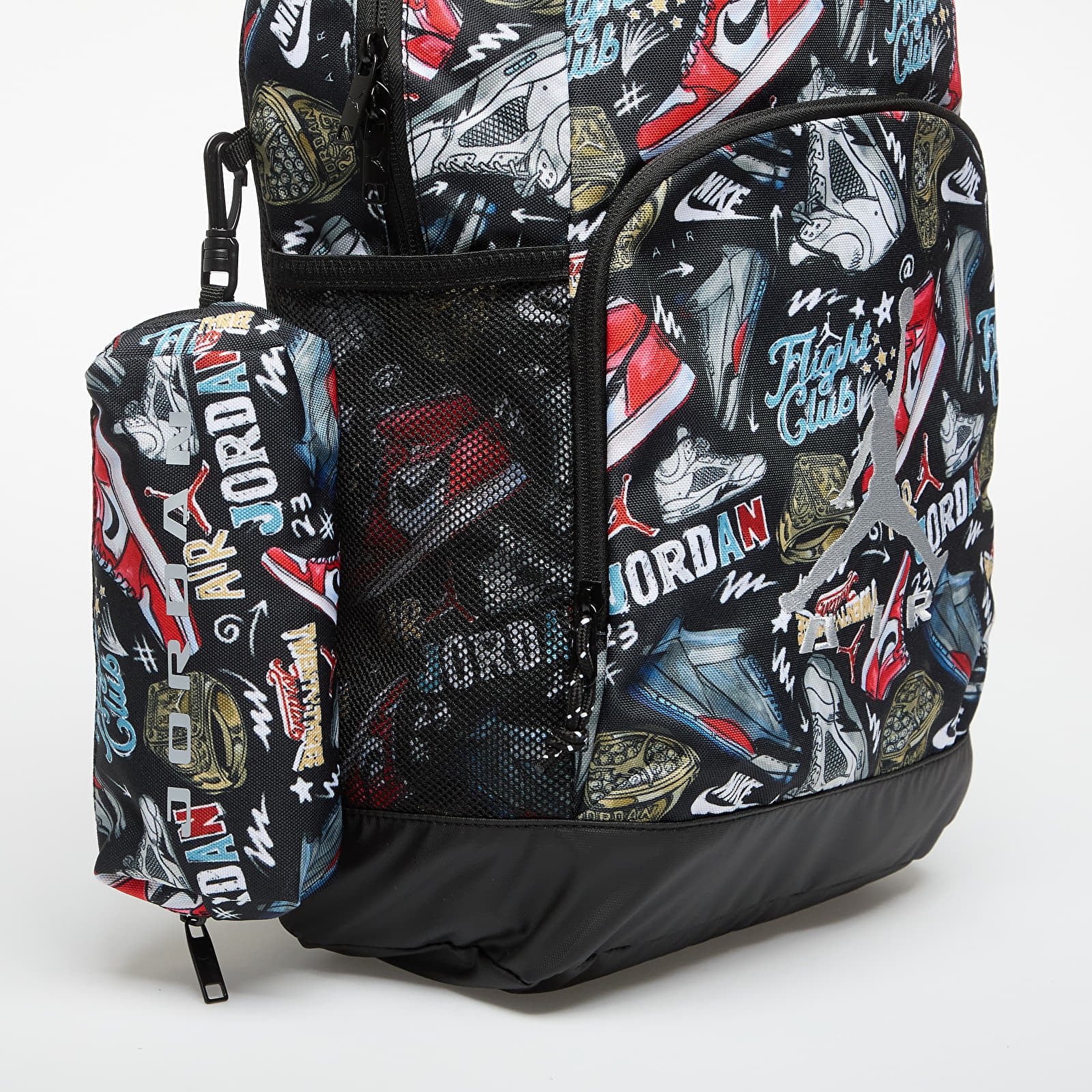 Heren rugzakken Jordan Air Raid Backpack Black(Gym Red)