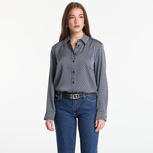 Shirt Michael Kors Satin Ls Shirt Midnight Blue