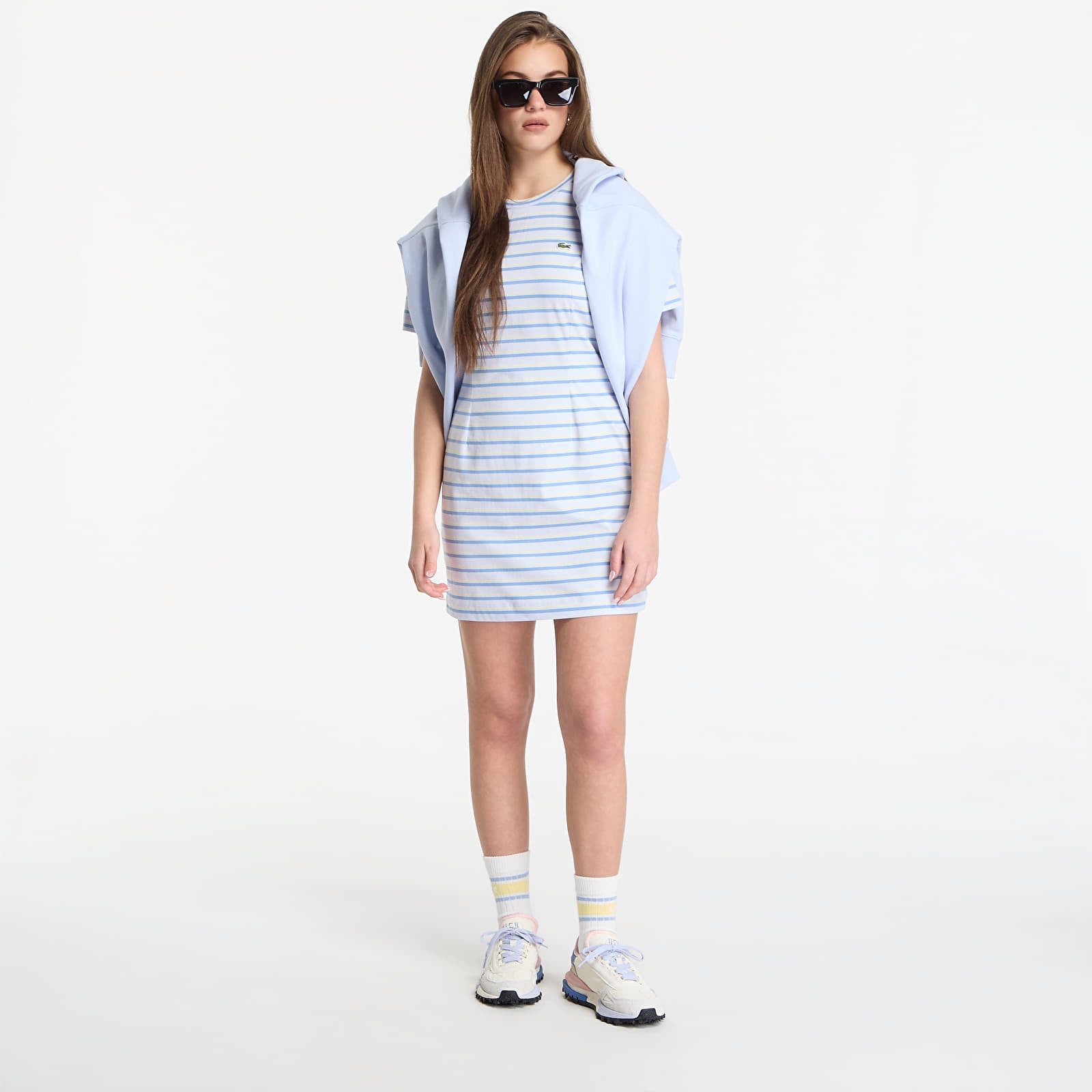 Dresses LACOSTE Dress Phoenix Blue/ Turquin Blue-Yellow