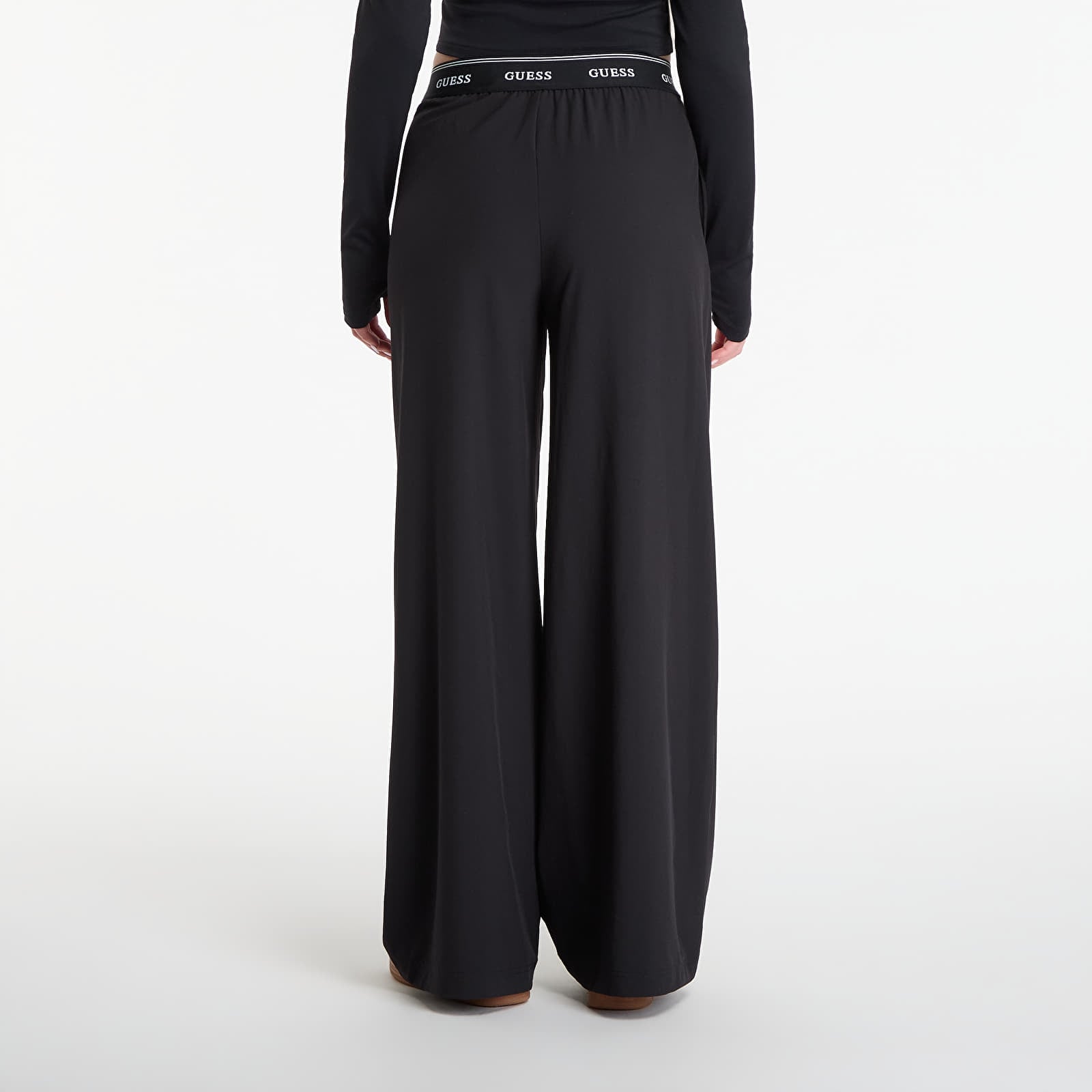 Nohavice GUESS Selene Pants Jet Black