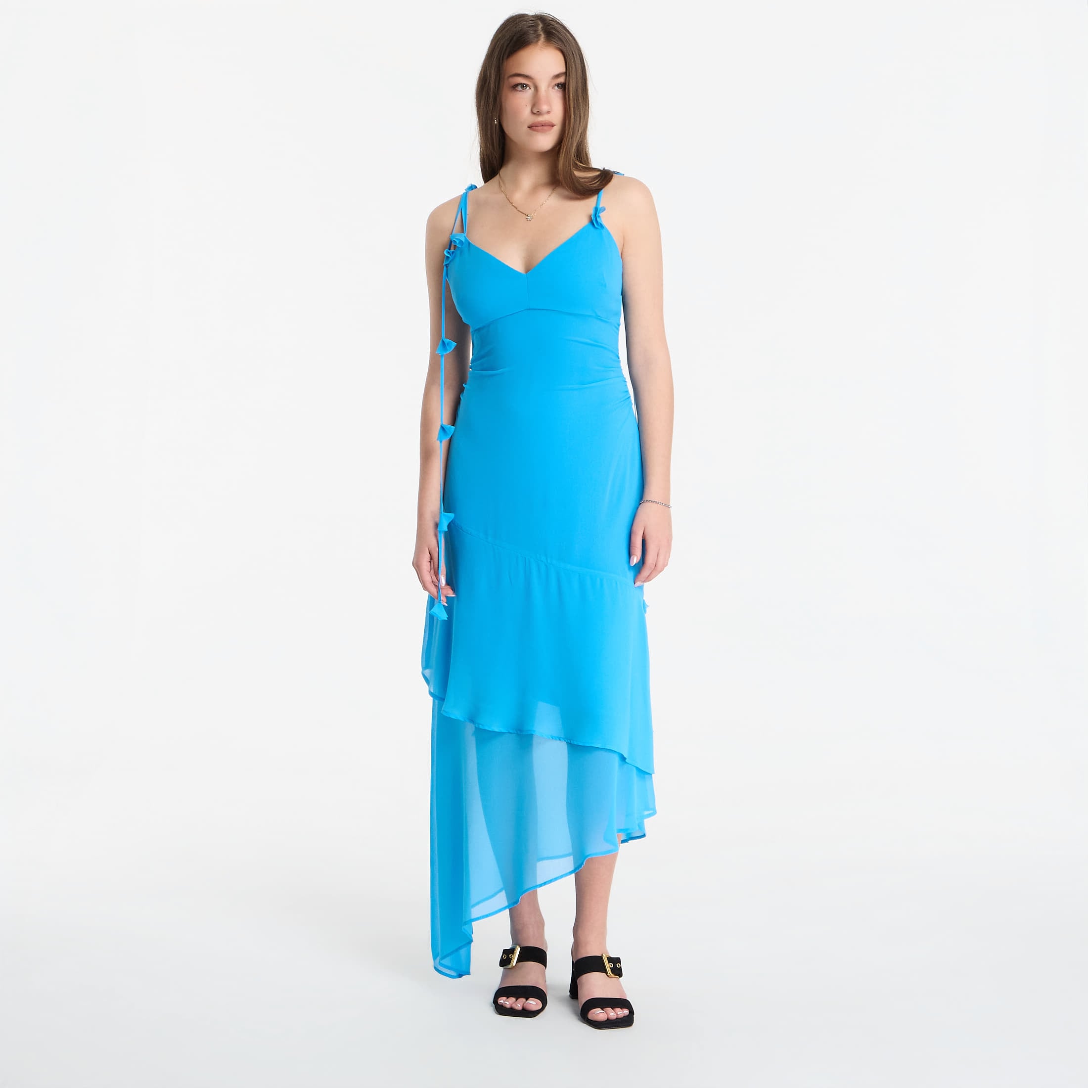 Guess Jeans Sl Stefani Dress Hydra Blue 4