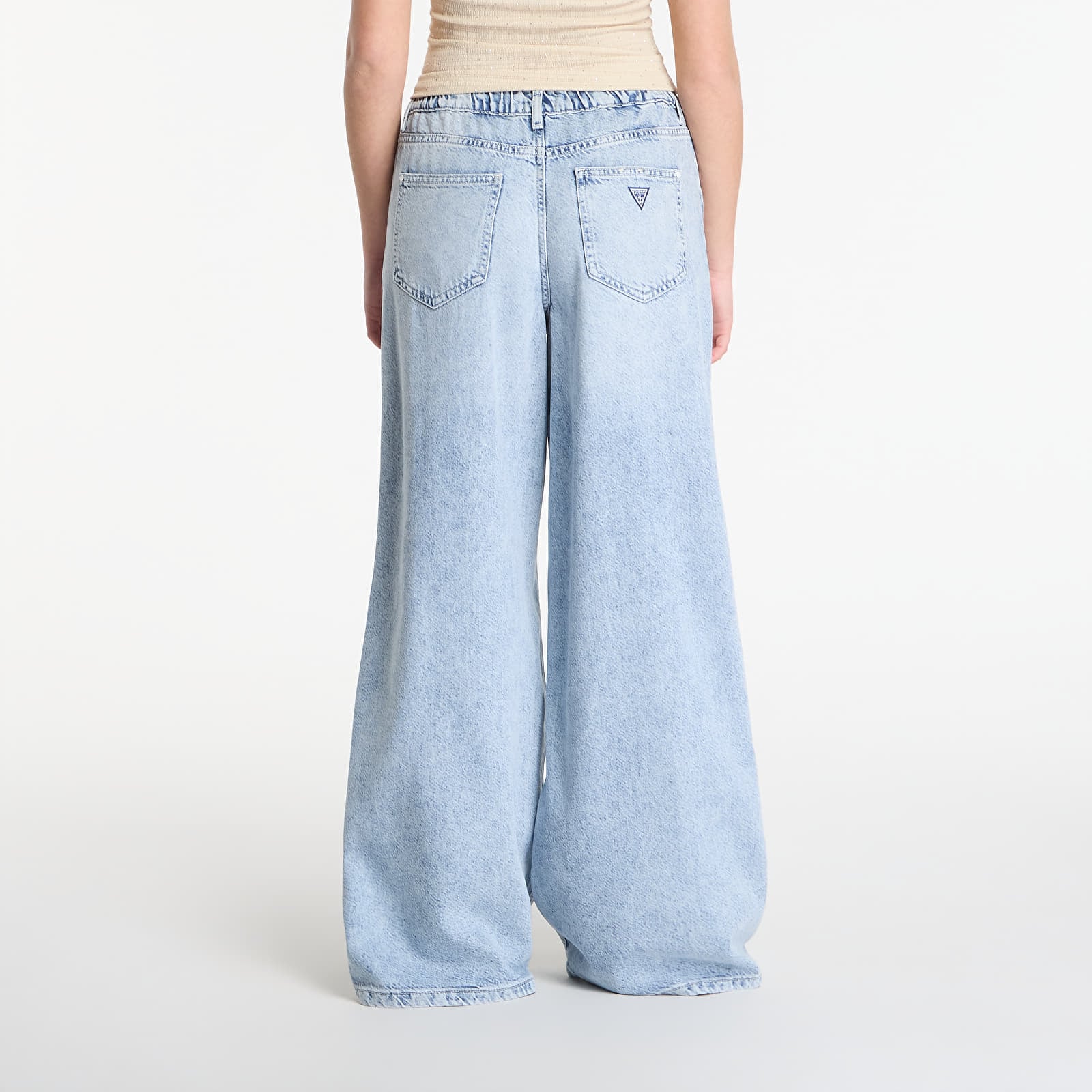 Džínsy GUESS Wide Loose Jeans Dubai Reef