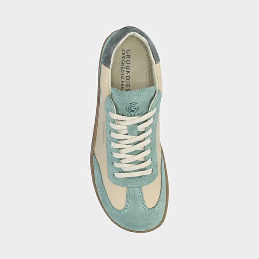 Groundies Panama Hand-Crafted Barefoot Sneakers Mens Size 12 Green Beige Lace Up Amazon.com | GROUNDIES Men main image 2