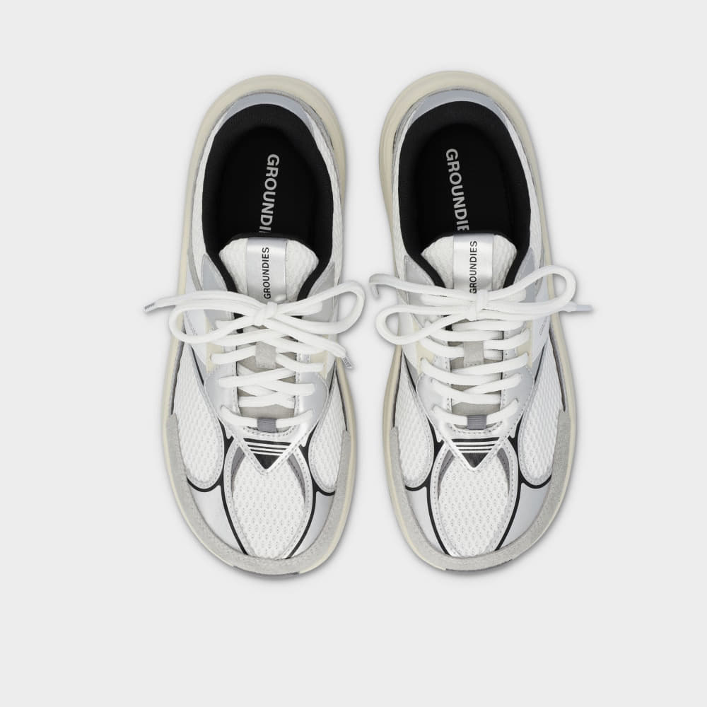 Men's sneakers and shoes Groundies Starlite 2.0 Men White/ Silver/ Black
