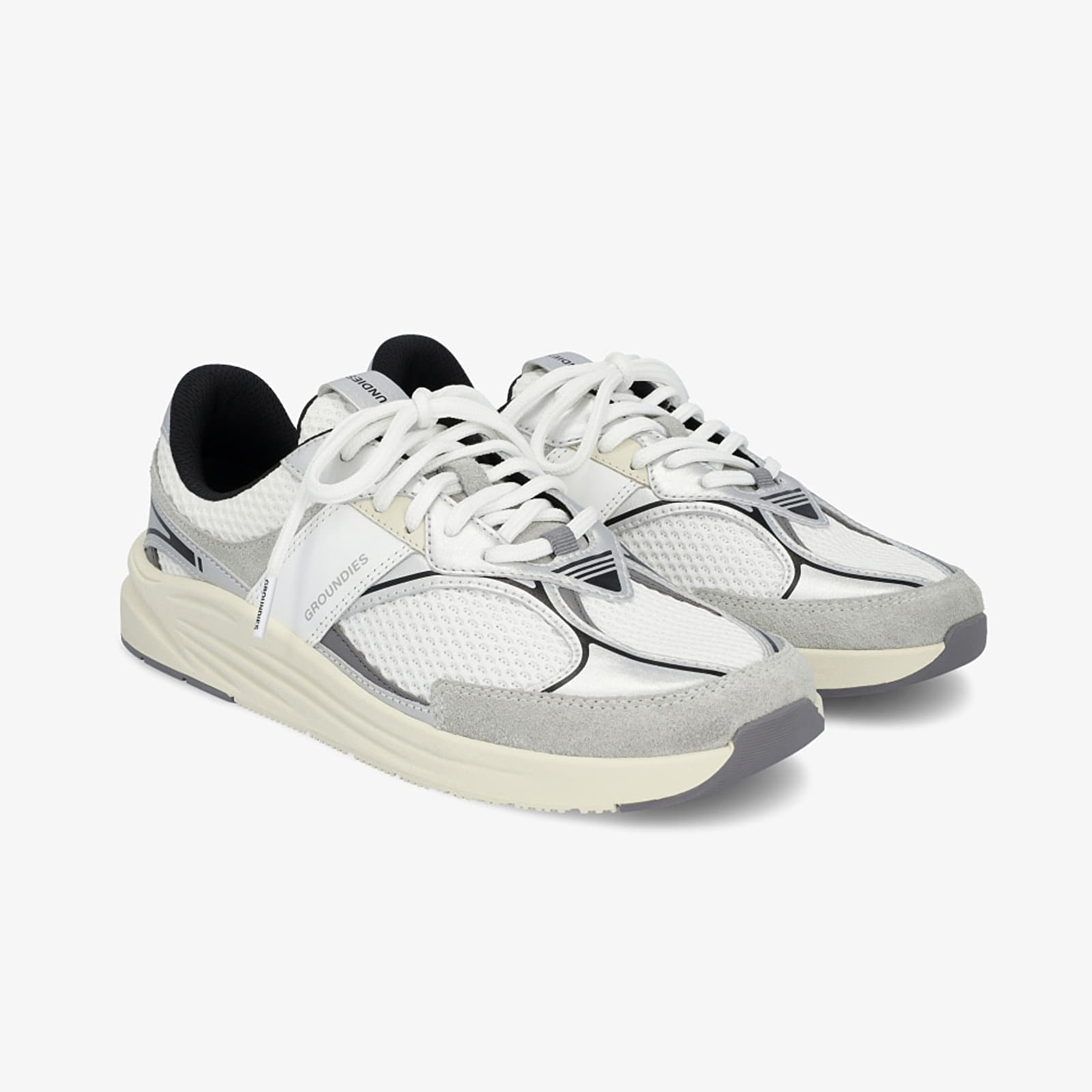 Men's sneakers and shoes Groundies Starlite 2.0 Men White/ Silver/ Black