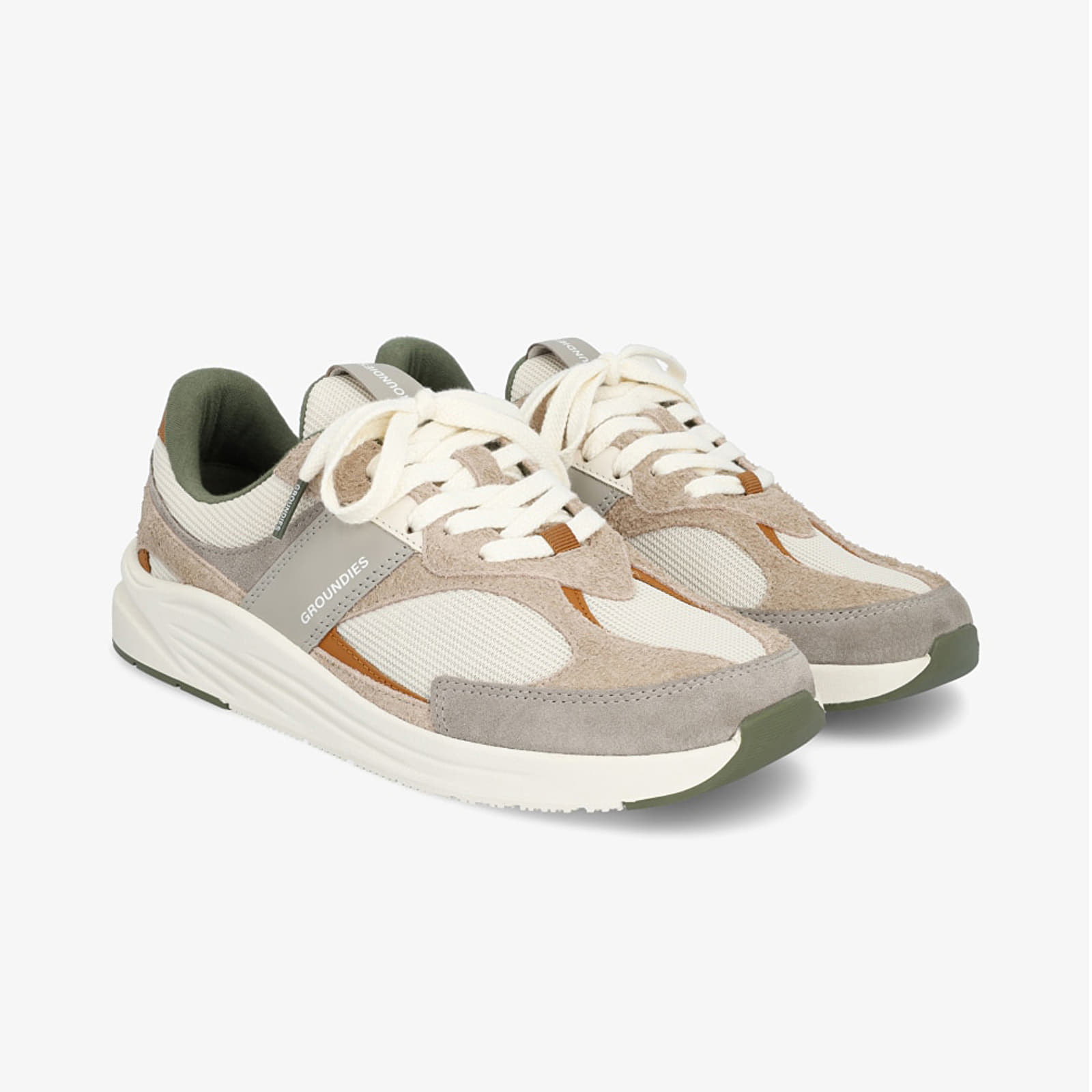 Men's sneakers and shoes Groundies Starlite 2.0 Men Beige/ Caramel