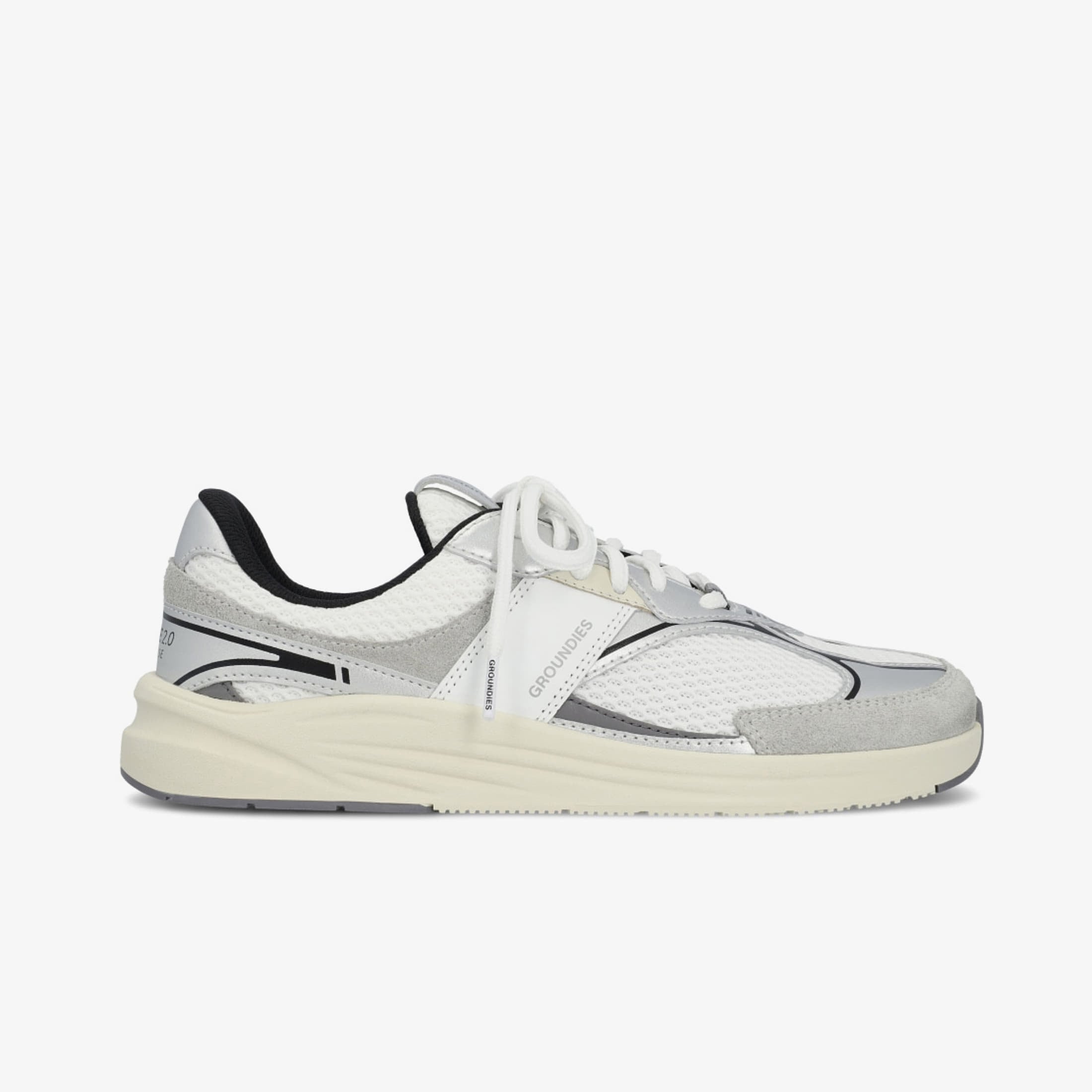 Sneakers Groundies Starlite 2.0 Women White/ Silver/ Black EUR 36