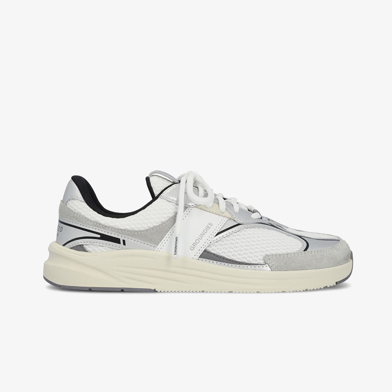 Women's sneakers and shoes Groundies Starlite 2.0 Women White/ Silver/ Black