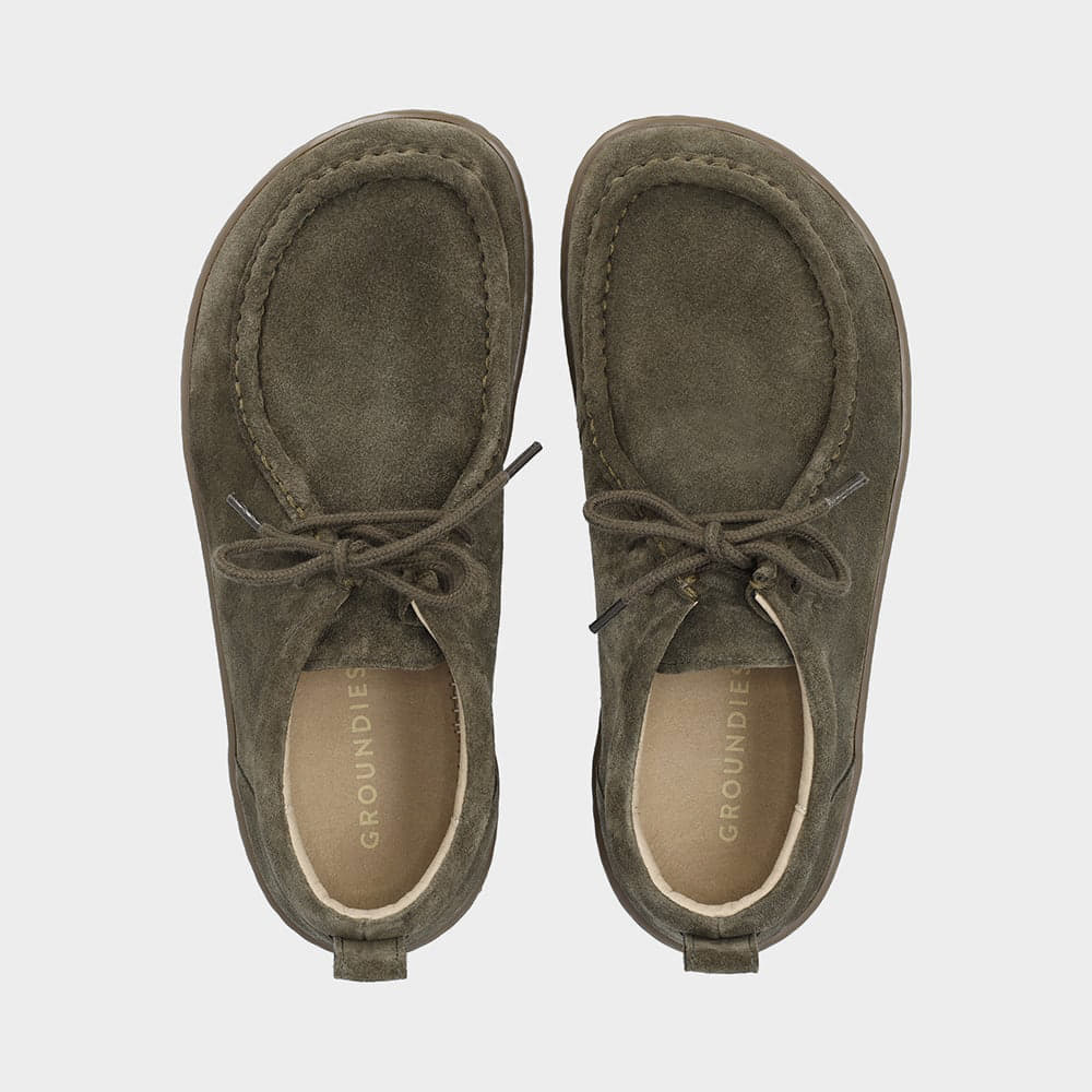 Women's sneakers and shoes Groundies Cricket Barefoot+ Women Khaki