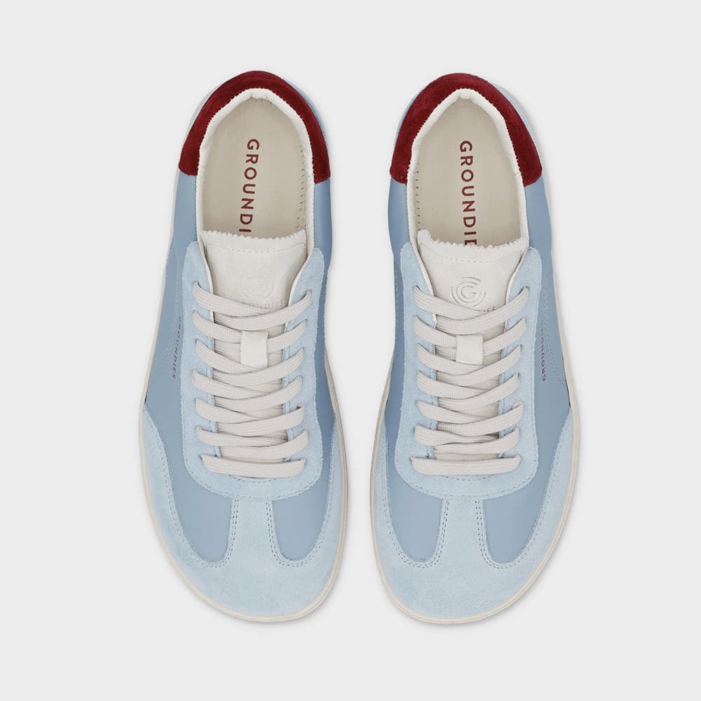 Women's sneakers and shoes Groundies Panama Women Sky Blue/ Bordeaux
