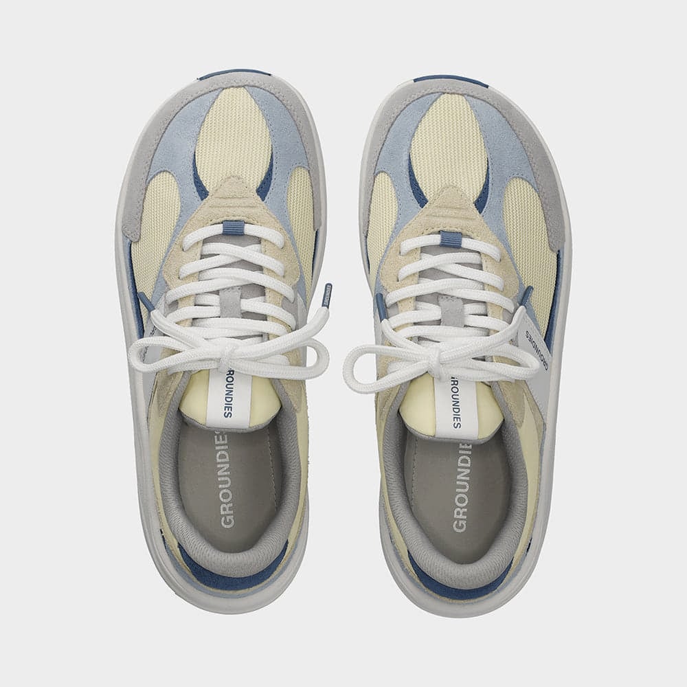 Men's sneakers and shoes Groundies Starlite 2.0 Men Lemon Cream/ Sky Blue