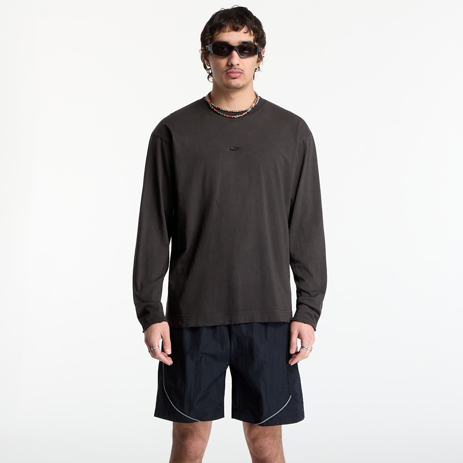 Men's T-shirts Oakley Jaylen Brown Latitude Veil Ls Tee Nearly