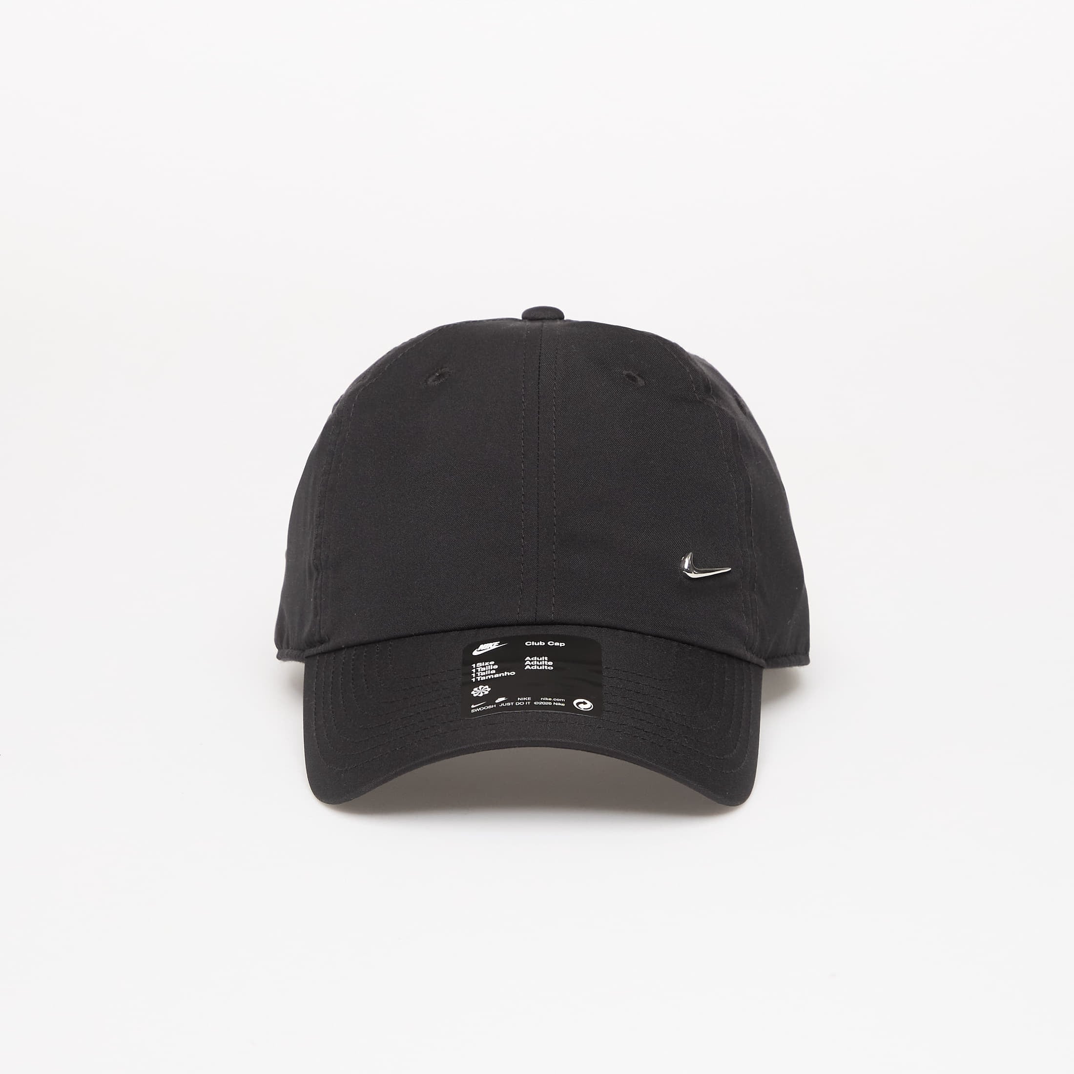 Cap Nike Dri-FIT Club Unstructured Metal Swoosh Cap Black/ Metallic Silver Universal