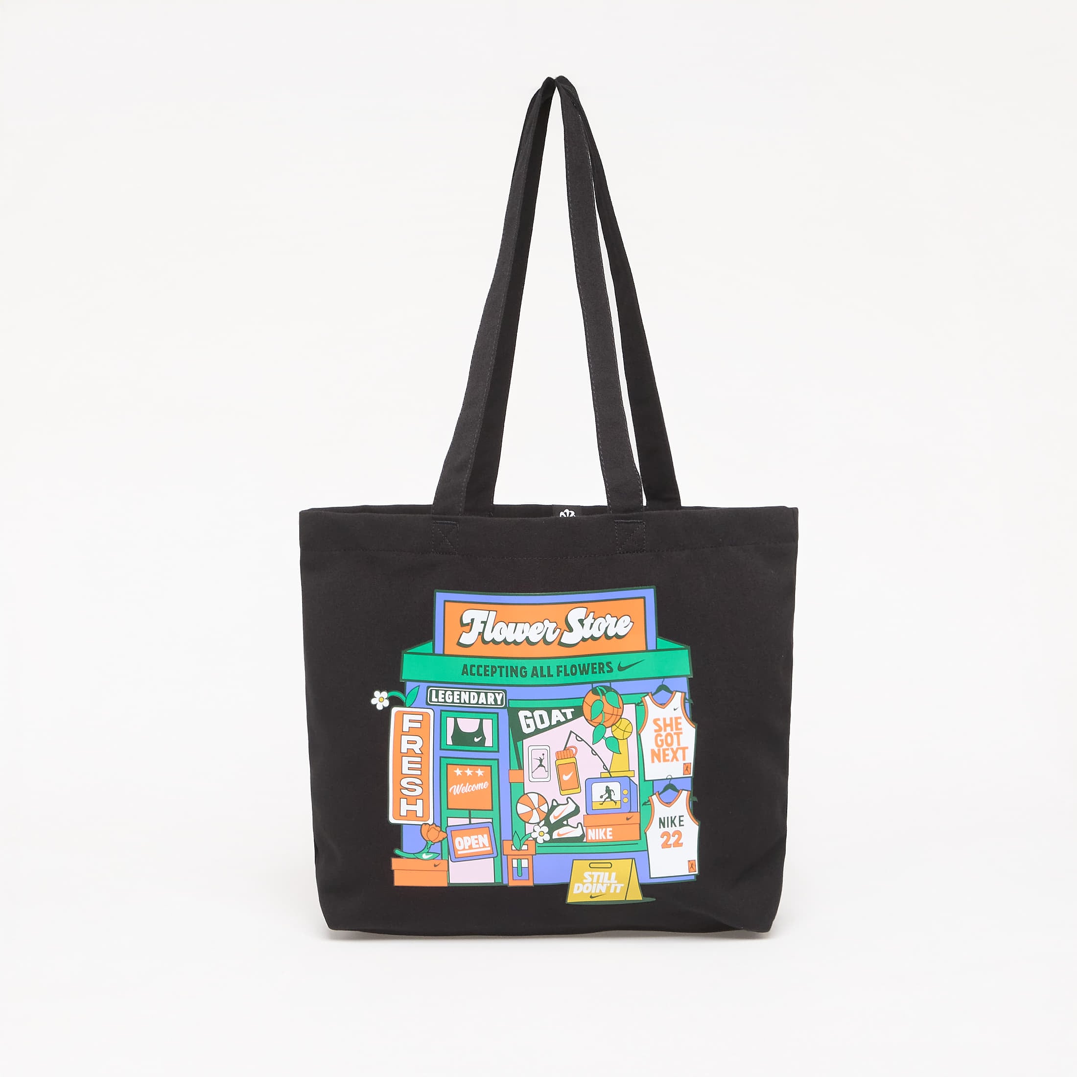 Τσάντα Nike Heritage Tote Bag 22L Black/ Stadium Green/ White Universal