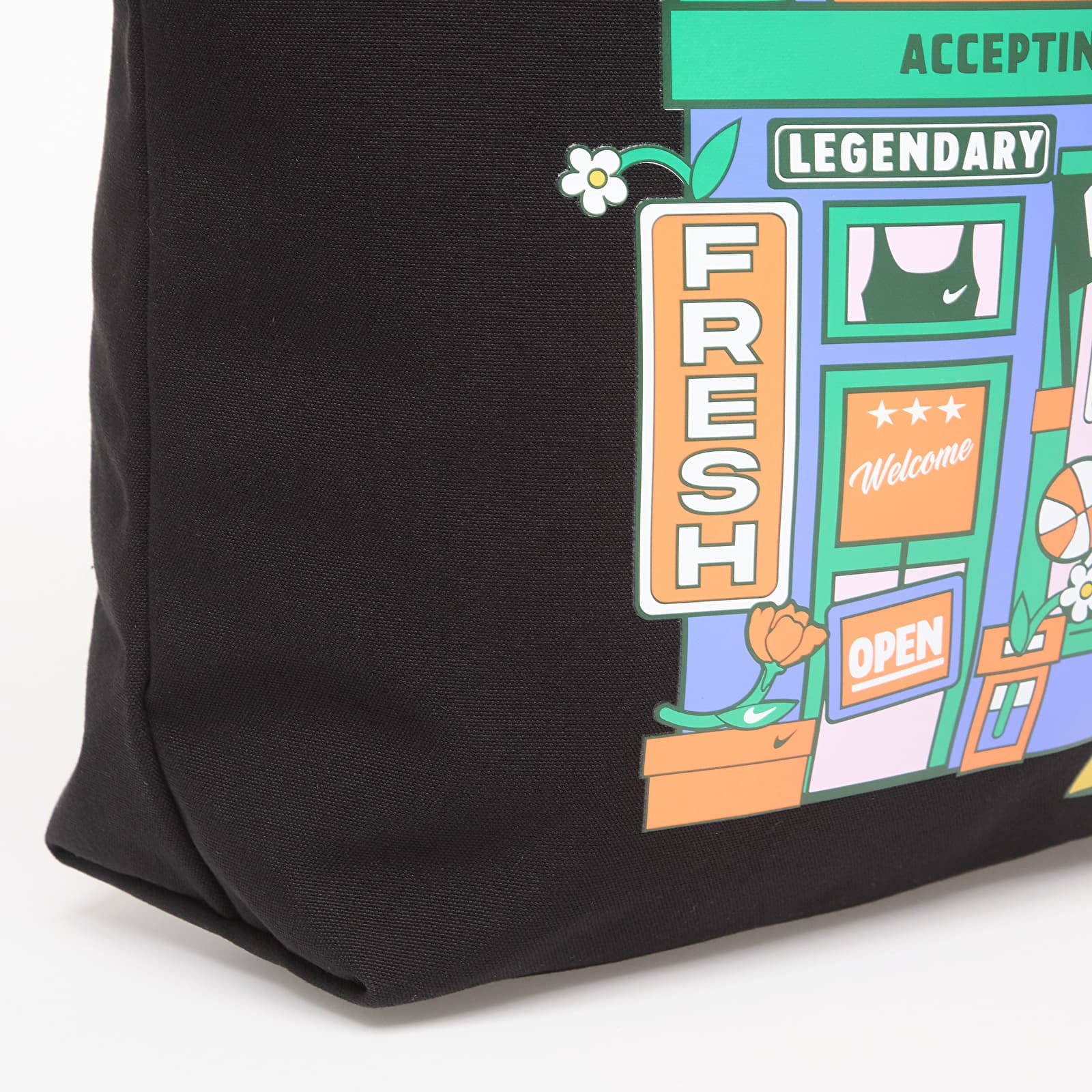 Ανδρικές τσάντες ώμου Nike Heritage Tote Bag 22L Black/ Stadium Green/ White