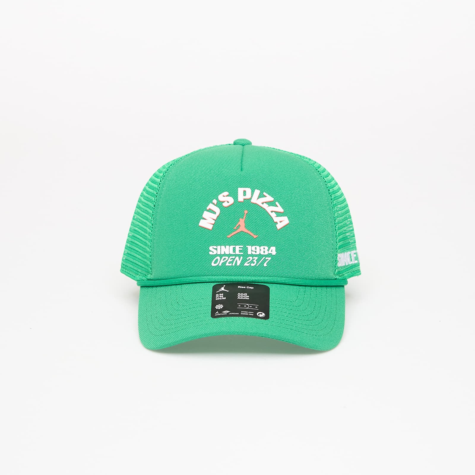 Pánské kšiltovky Jordan Rise Structured Trucker Cap Lucky Green/ Court Green/ Infrared 23