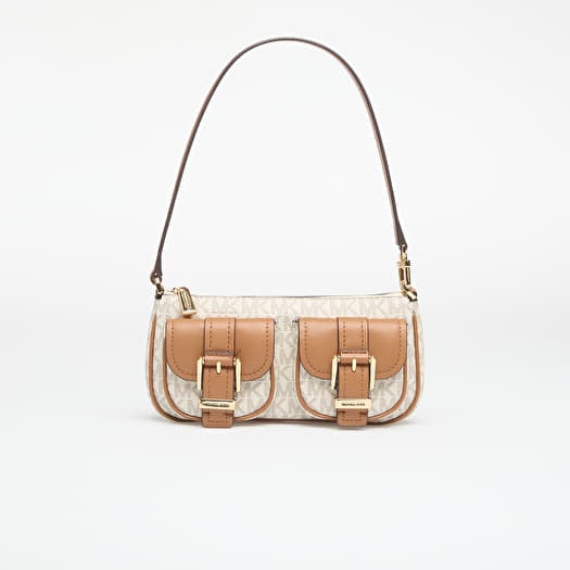 Michael Kors Sm Conv Pouchette Vanilla/ Acorn