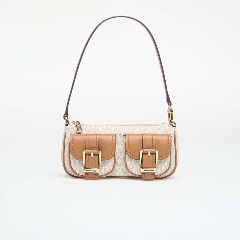 Michael Kors Sm Conv Pouchette Vanilla/ Acorn