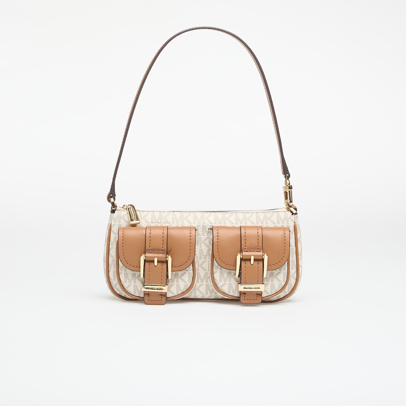 Kabelky Michael Kors Sm Conv Pouchette Vanilla/ Acorn