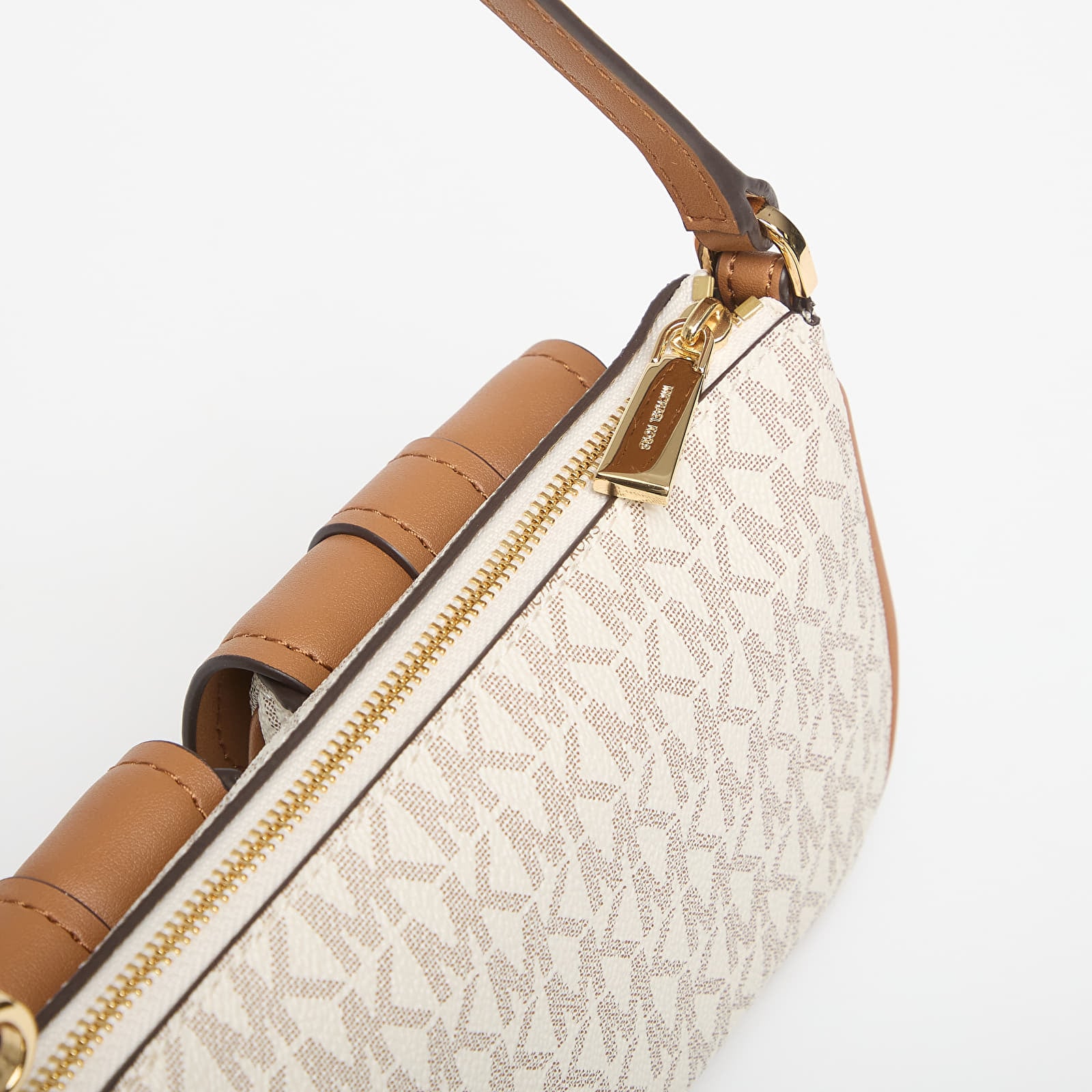 Kabelky Michael Kors Sm Conv Pouchette Vanilla/ Acorn