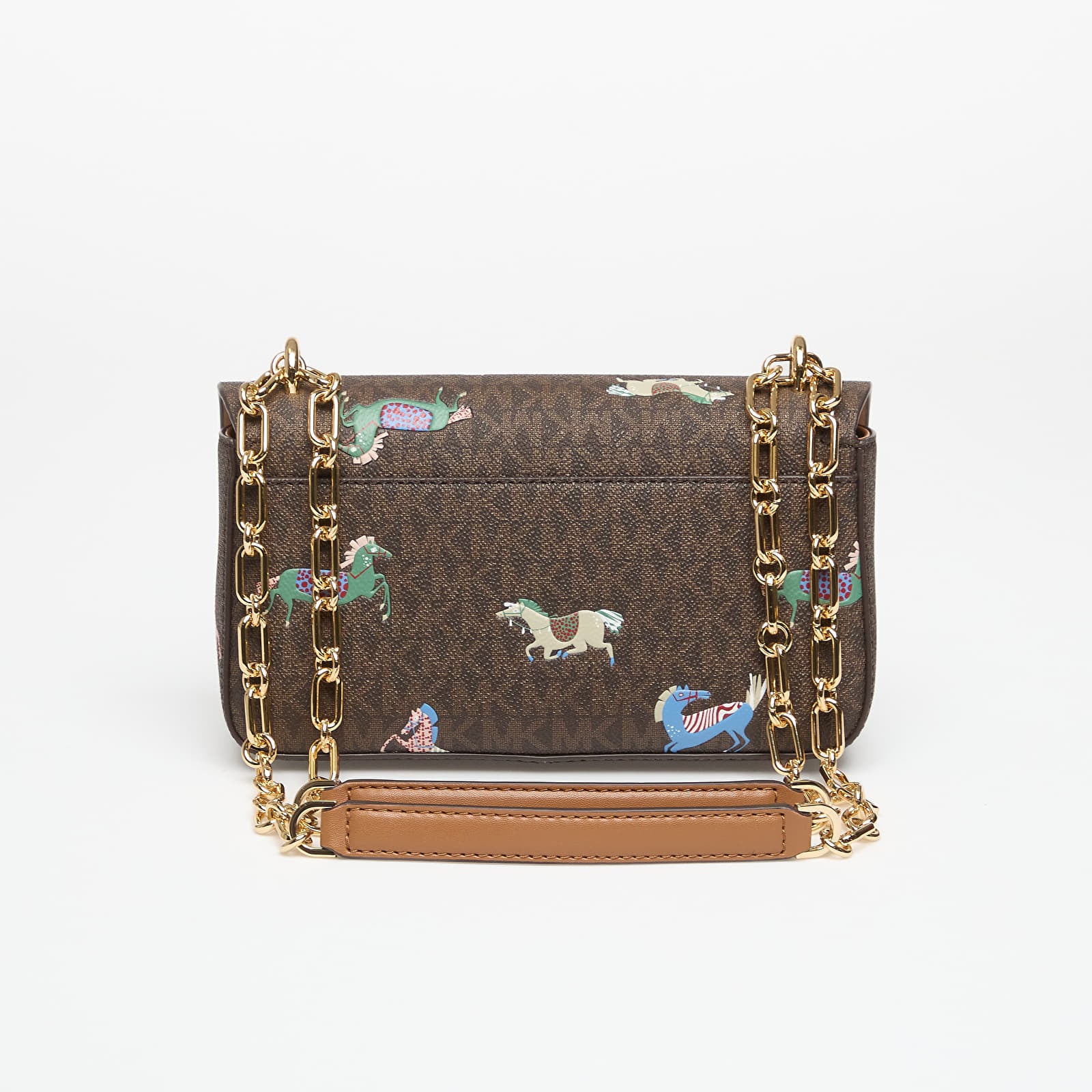 Kabelky Michael Kors Sm Conv Chain Shldr Brown/ Acorn