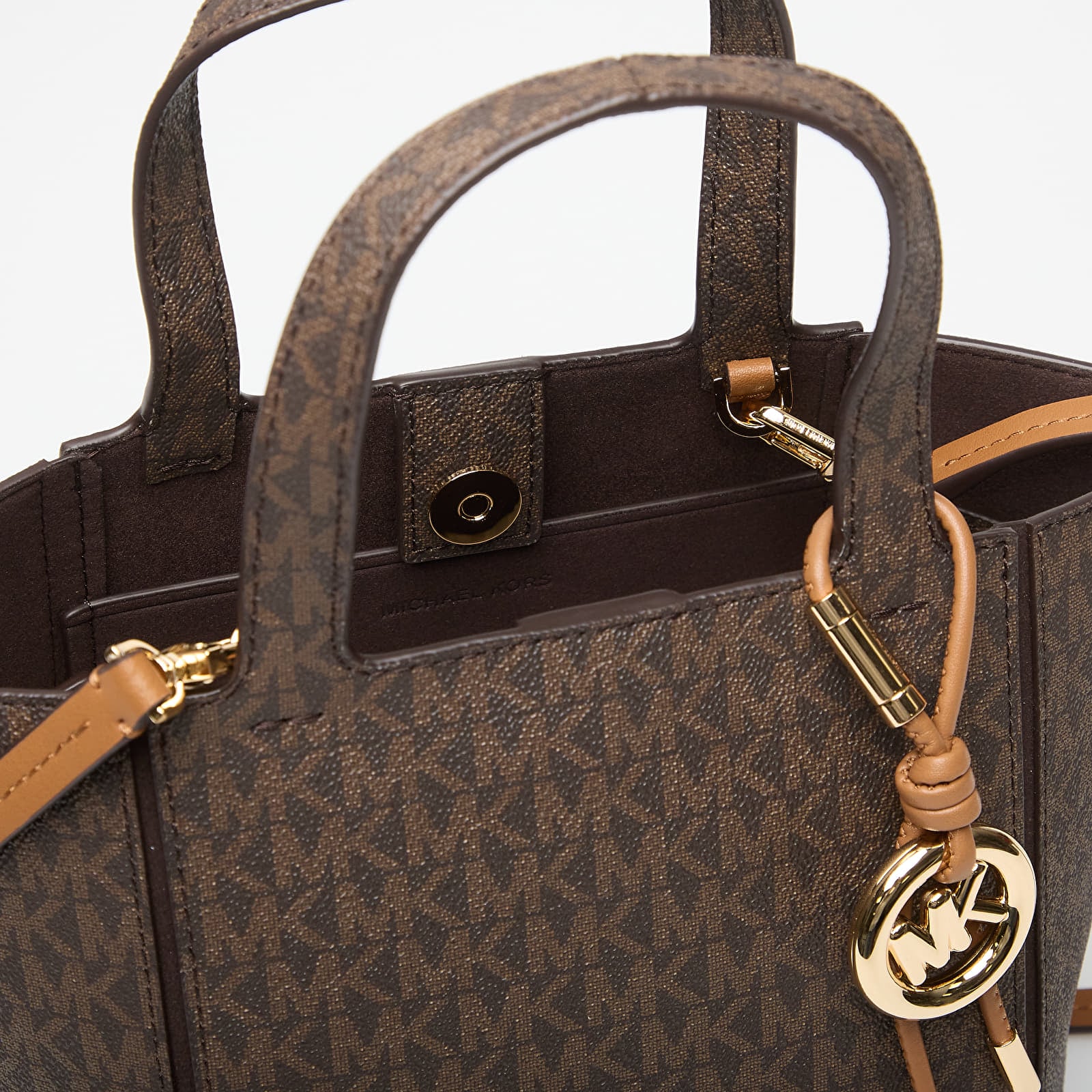 Kabelky Michael Kors Sm Conv Cinched Tote Brown/ Acorn