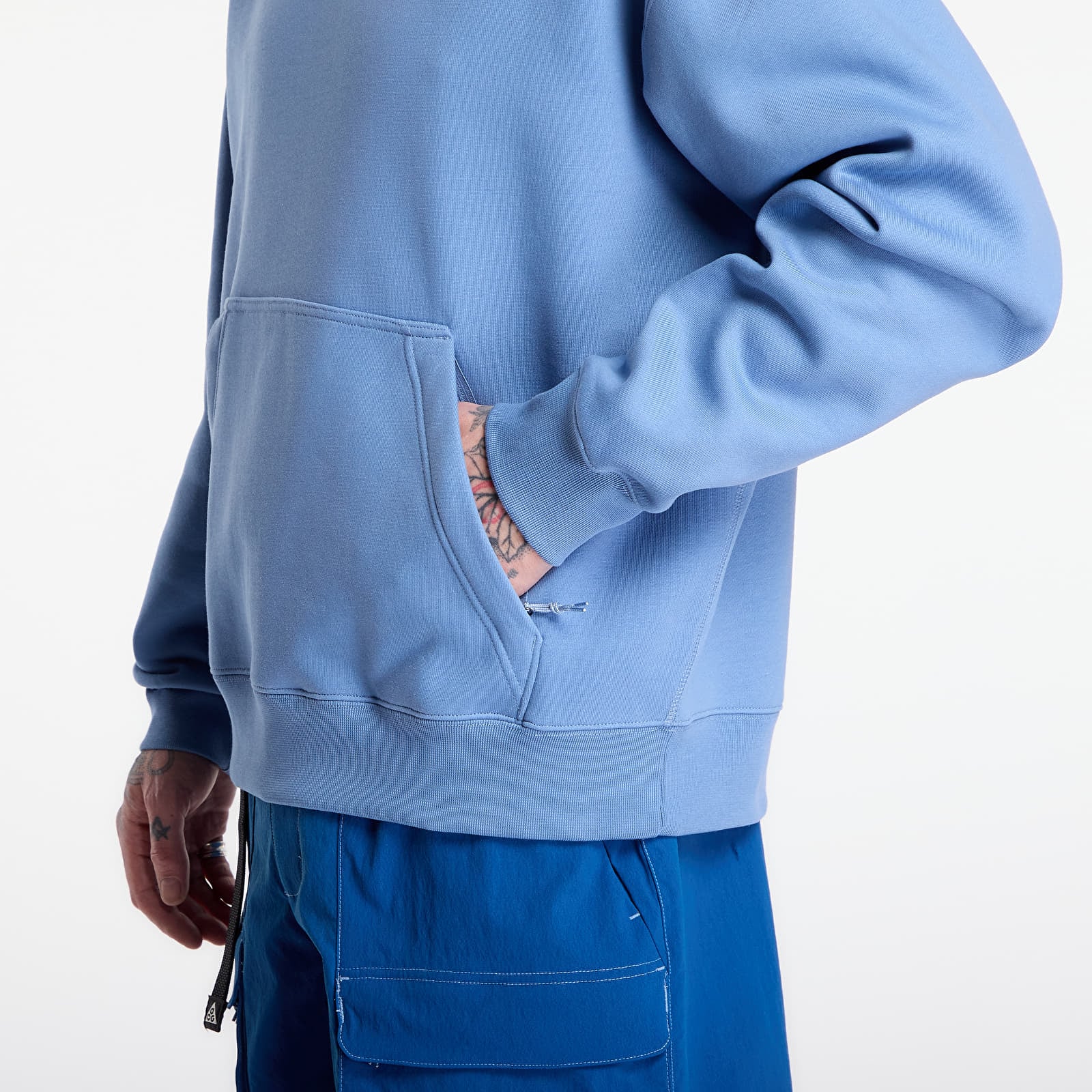 Men's sweatshirts Nike ACG "Tuff Fleece" Pullover Hoodie Work Blue/ Sea Glass/ Summit White