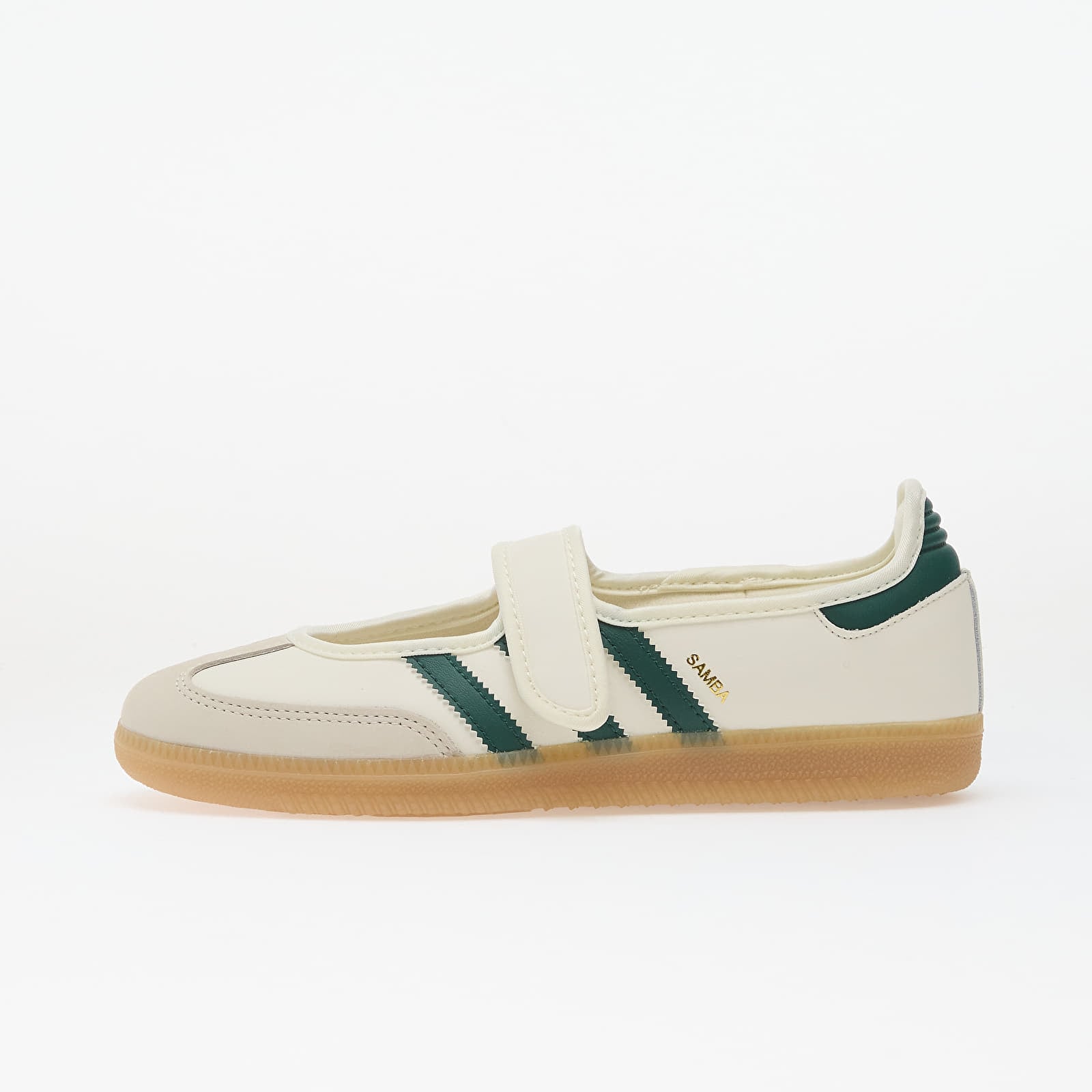 Sneakers und Schuhe für Frauen adidas Samba Jane W Off White/ Collegiate Green/ Gold Metallic