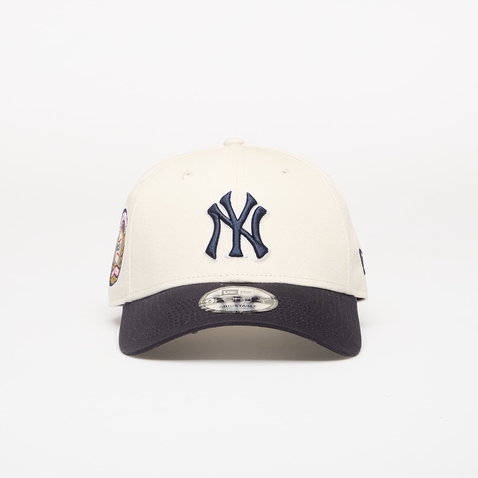 Caps for menn New Era 9FORTY MLB WS Patch New York Yankees Light Cream/ Navy
