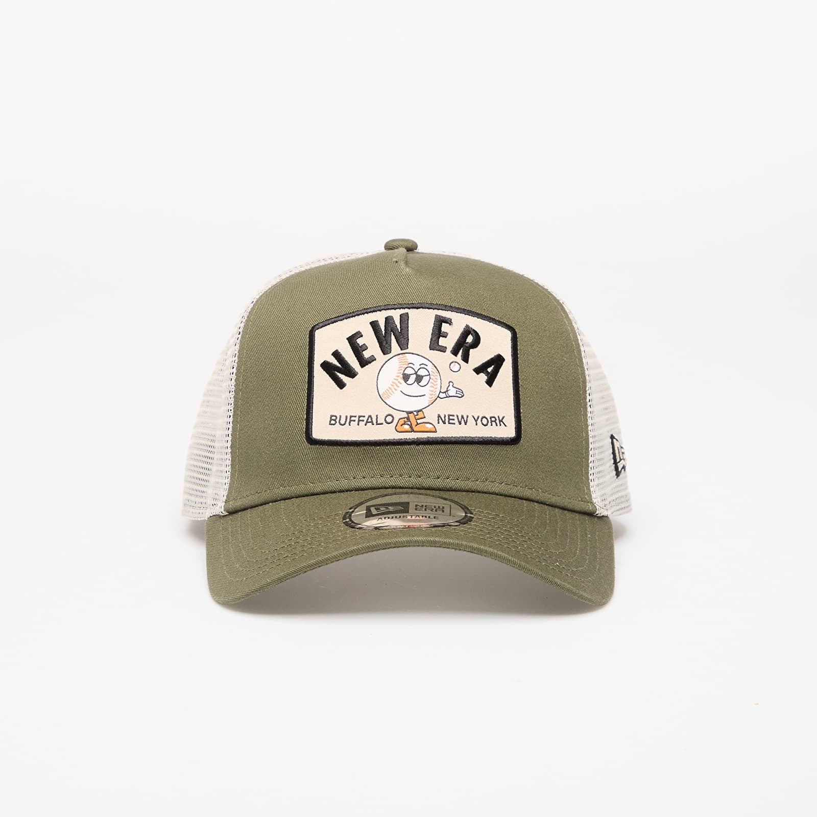 Șepci pentru bărbați New Era 9FORTY AF Trucker Summer Patch New Olive
