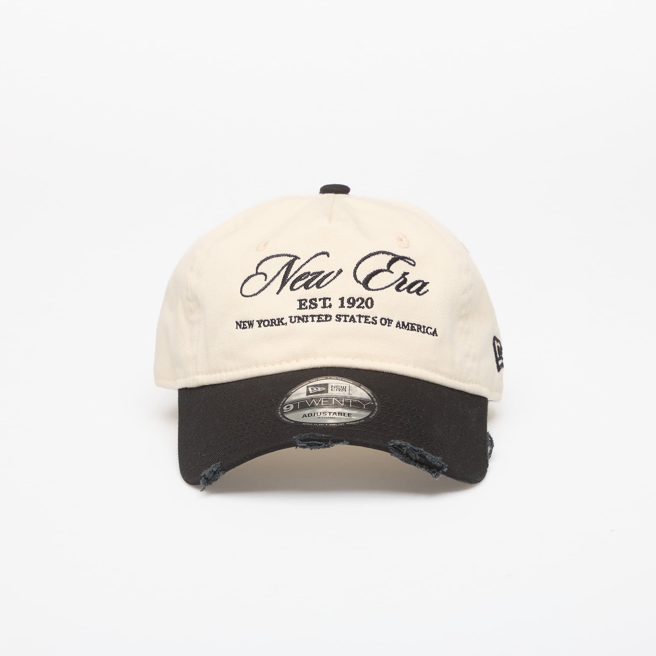 Cap New Era 9TWENTY Aframe Wash Distress Light Cream/ Black Universal
