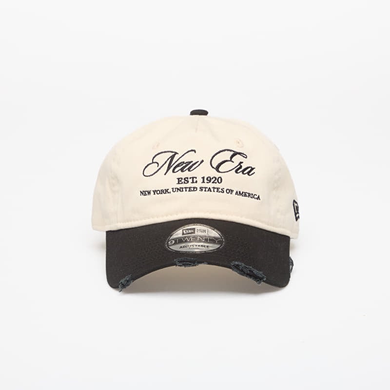 Czapka New Era 9TWENTY Aframe Wash Distress Light Cream/ Black