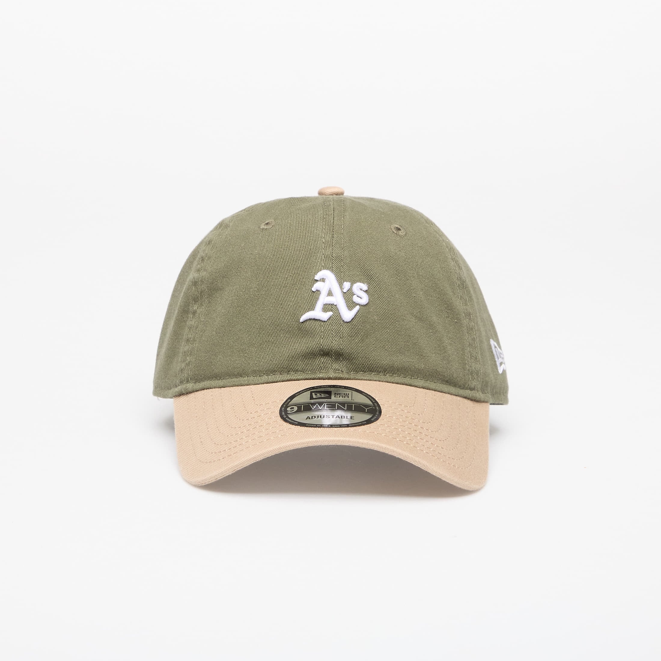 Cap New Era 9TWENTY Mini Washed Contrast Oakland Athletics New Olive/ Camel Universal