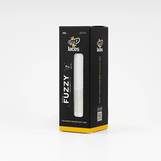 Crep Laces White Fuzzy