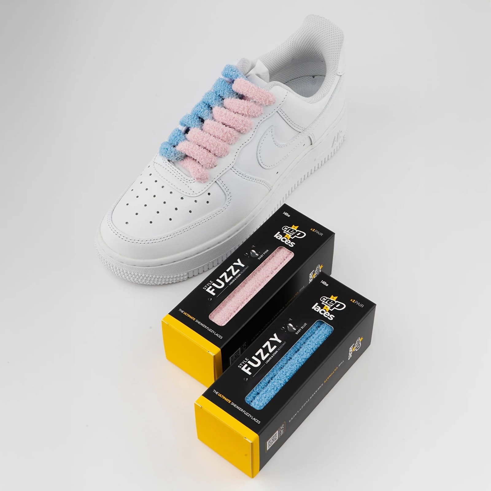 Lisser Crep Laces Pink Fuzzy