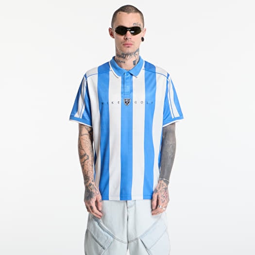 T-Shirt Nike Fairway Fresh Men's Dri-FIT Loose Short-Sleeve Golf Polo Pacific Blue/ Pacific Blue