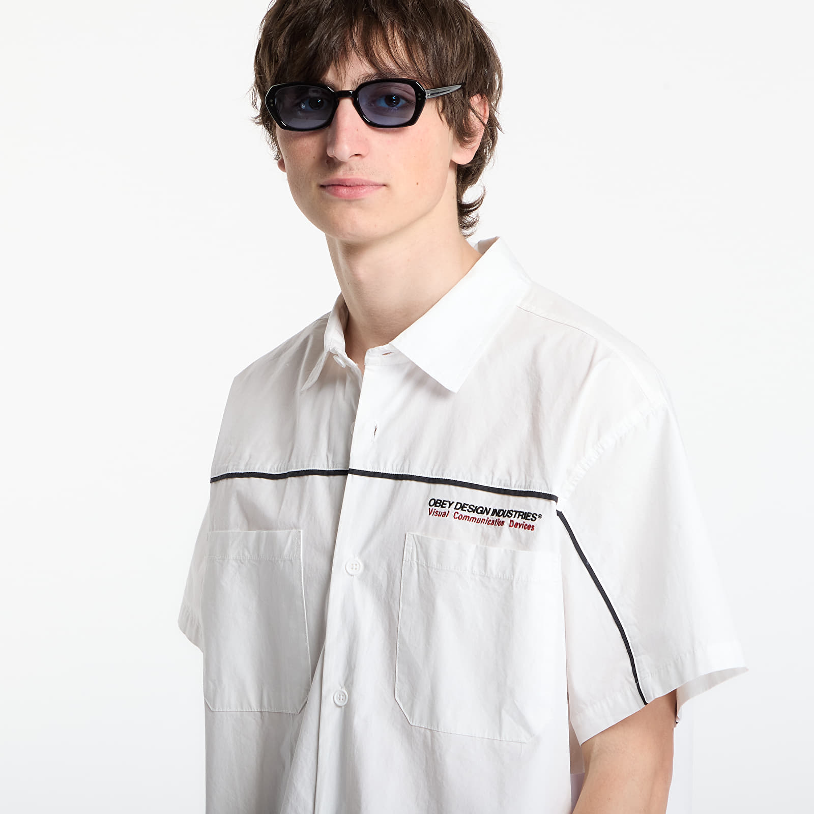 Men's shirts OBEY Camber Woven White