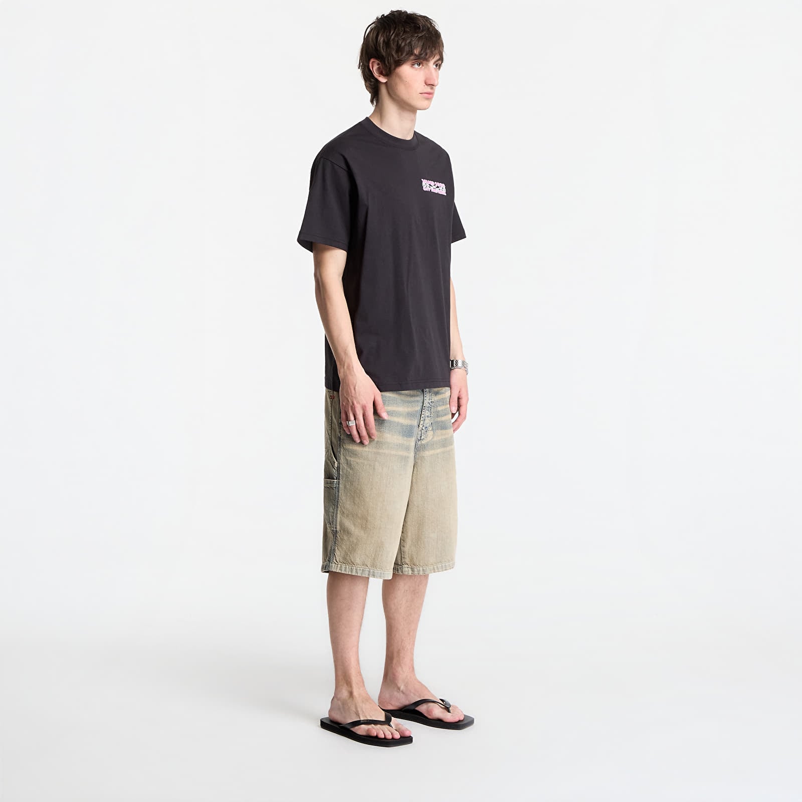Men's T-shirts Vans Barb Plate Loose SS Tee Black