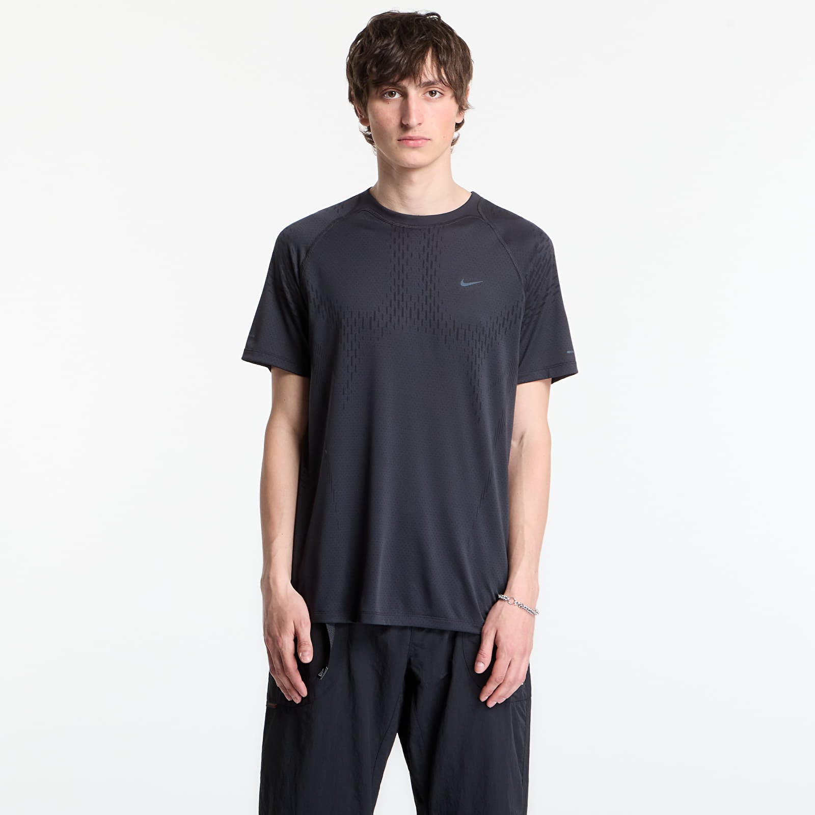 Pánske tričká Nike Stride Plus Men's Dri-FIT ADV Short-Sleeve Running Top Off Noir/ Black/ Refblk