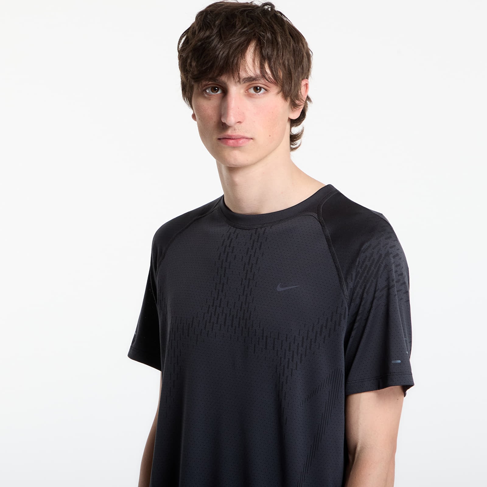 Pánske tričká Nike Stride Plus Men's Dri-FIT ADV Short-Sleeve Running Top Off Noir/ Black/ Refblk